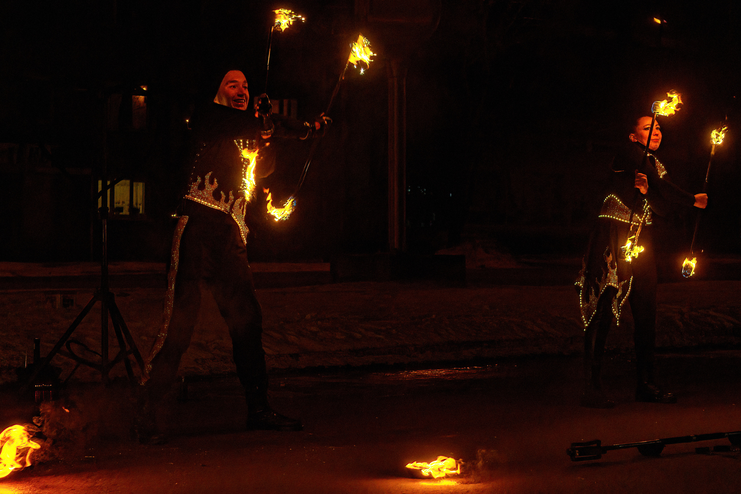 Огненное шоу. Фотограф в РФ и ЛНР Юлия Федосеева