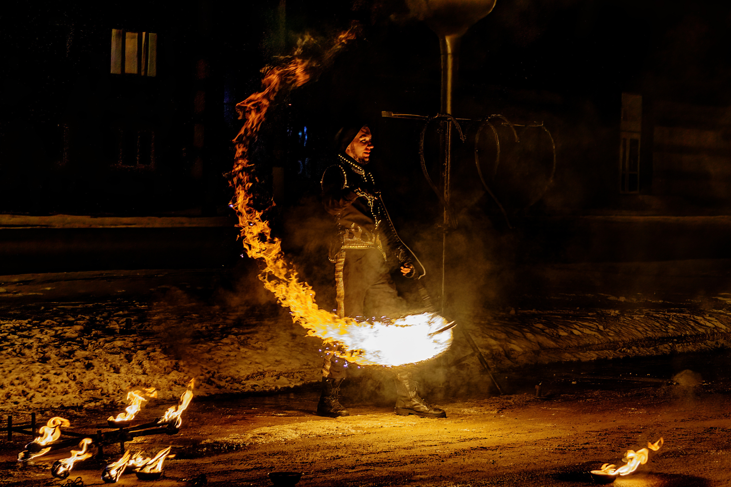 Огненное шоу. Фотограф в РФ и ЛНР Юлия Федосеева