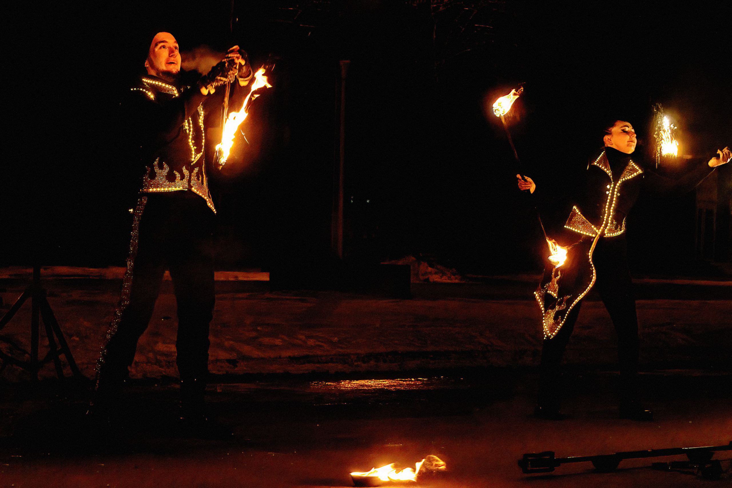 Огненное шоу. Фотограф в РФ и ЛНР Юлия Федосеева