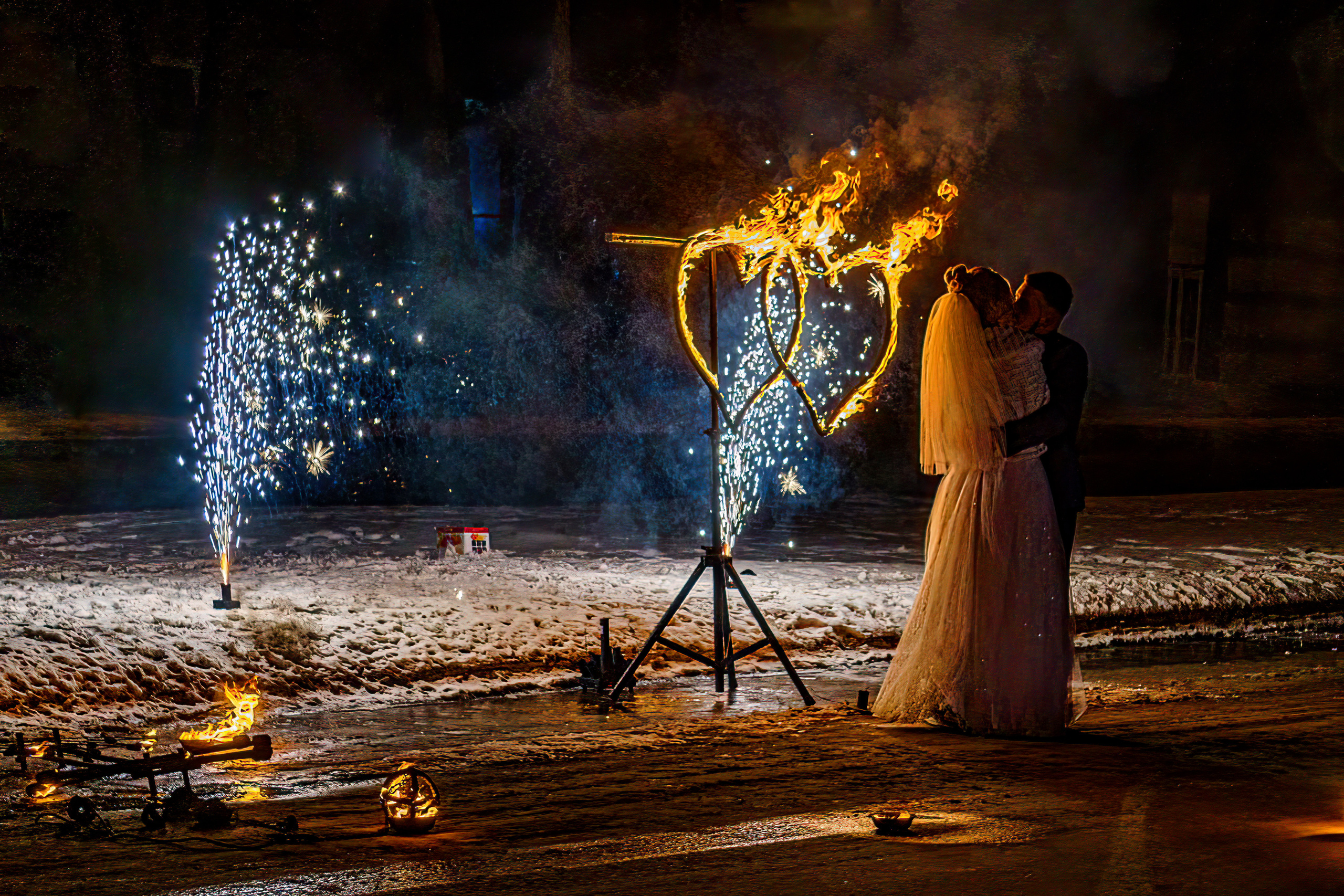 Огненное шоу. Фотограф в РФ и ЛНР Юлия Федосеева