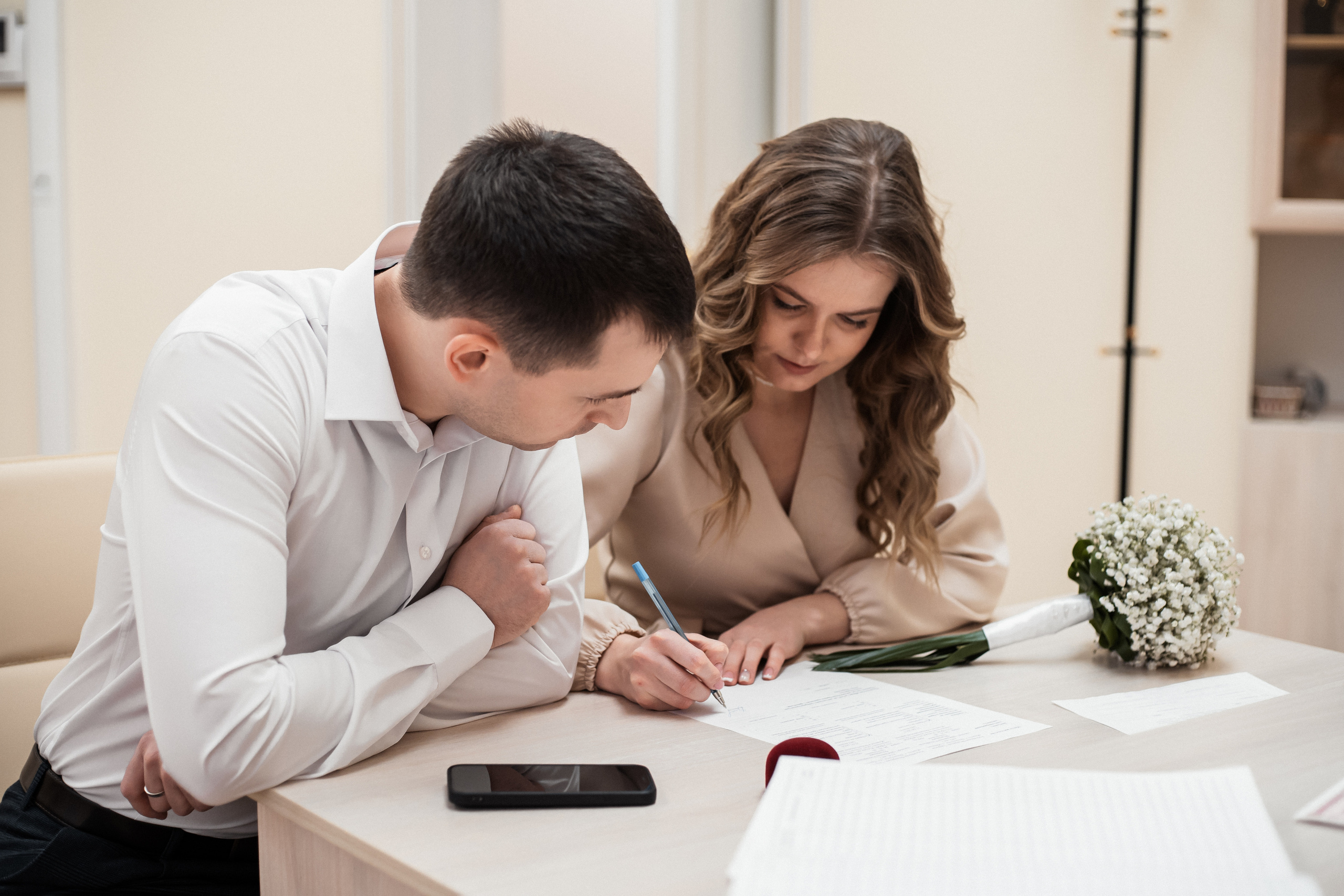 Роспись в ЗАГСе. Фотограф Алина Филимонова Тверь