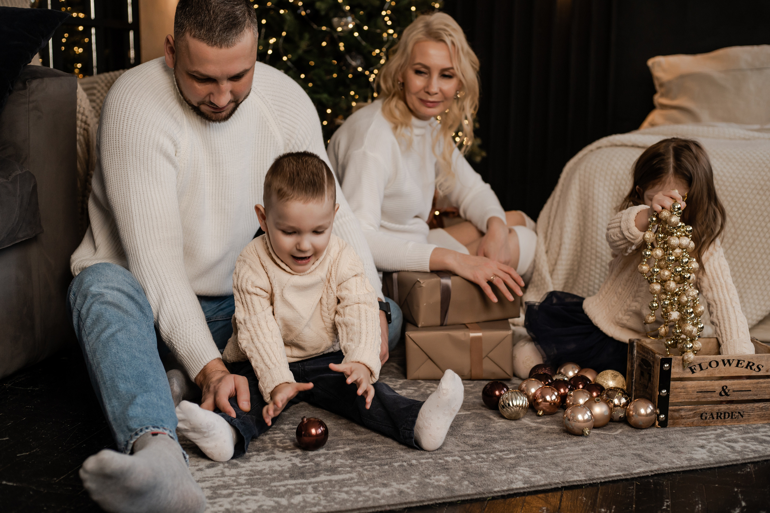 Новый год с крольчатами. Фотограф Алина Филимонова Тверь