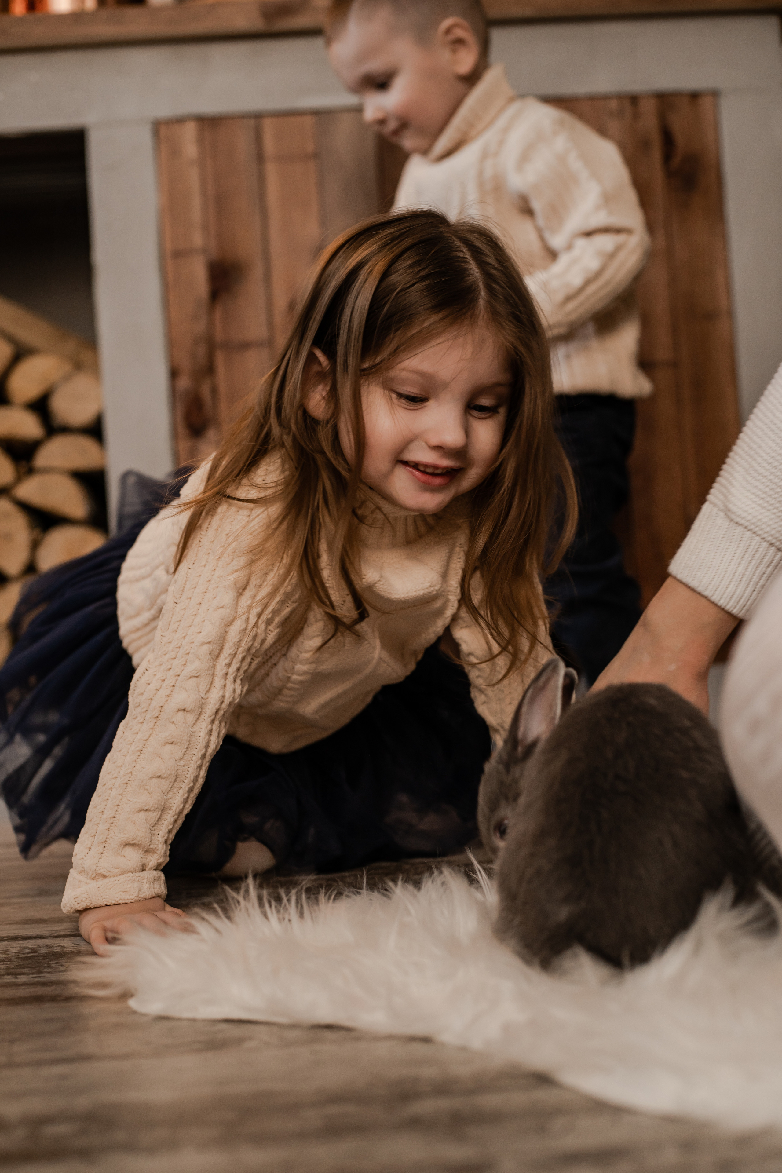 Новый год с крольчатами. Фотограф Алина Филимонова Тверь