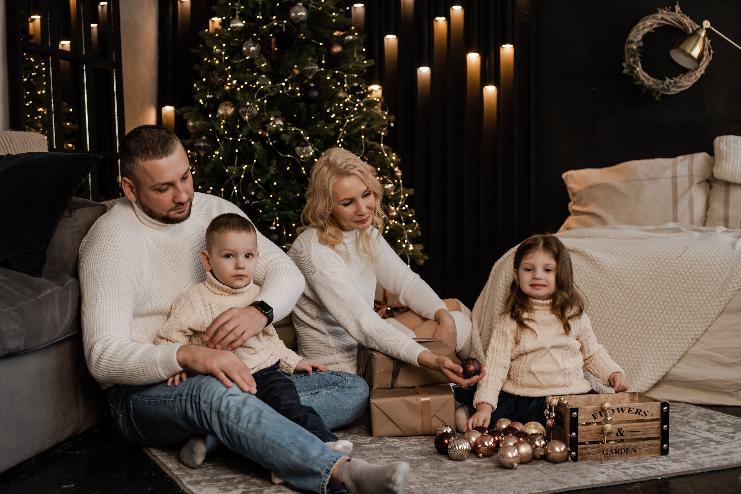 Новый год с крольчатами. Фотограф Алина Филимонова Тверь