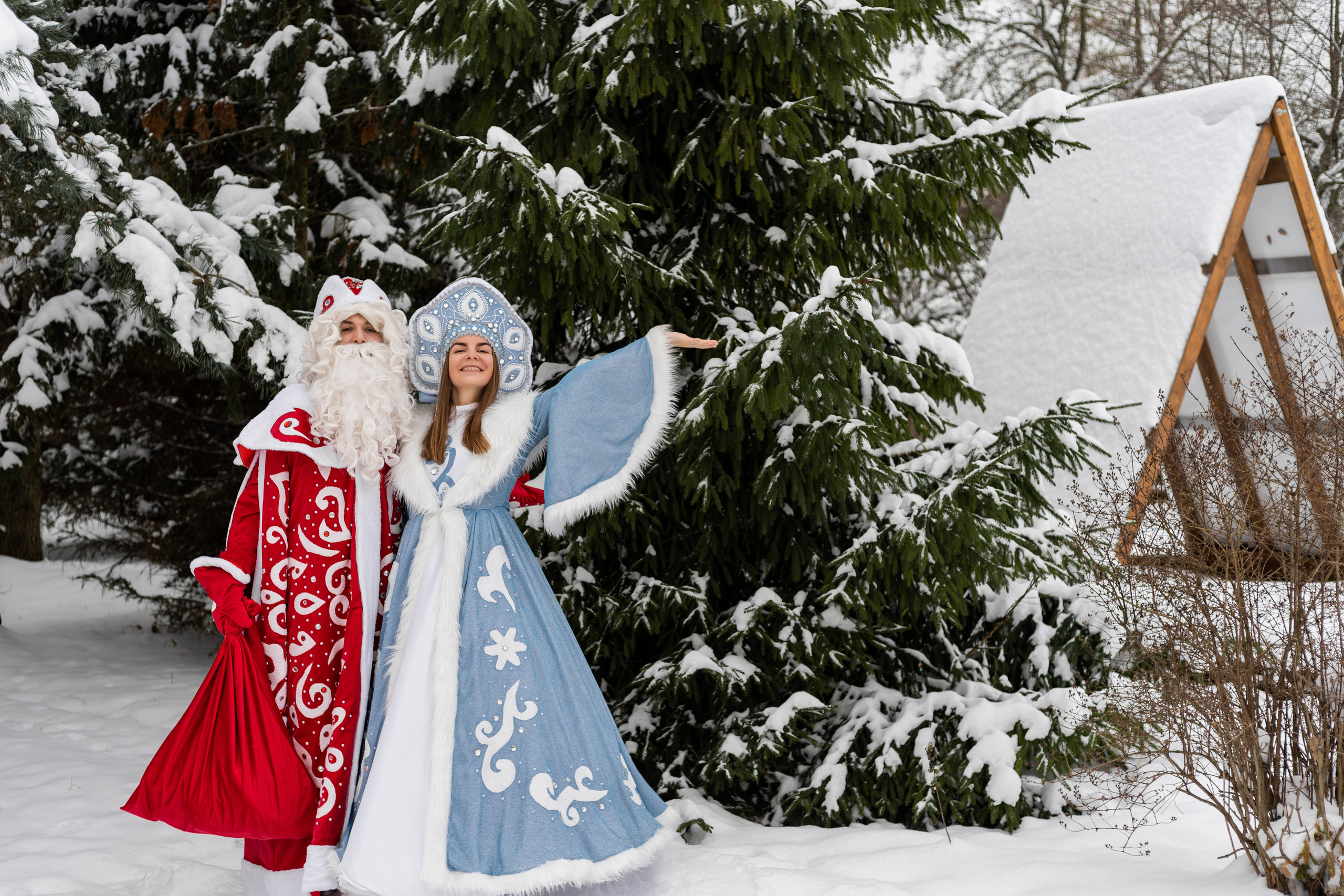 Дед мороз и Снегурочка. Фотограф Алина Филимонова Тверь