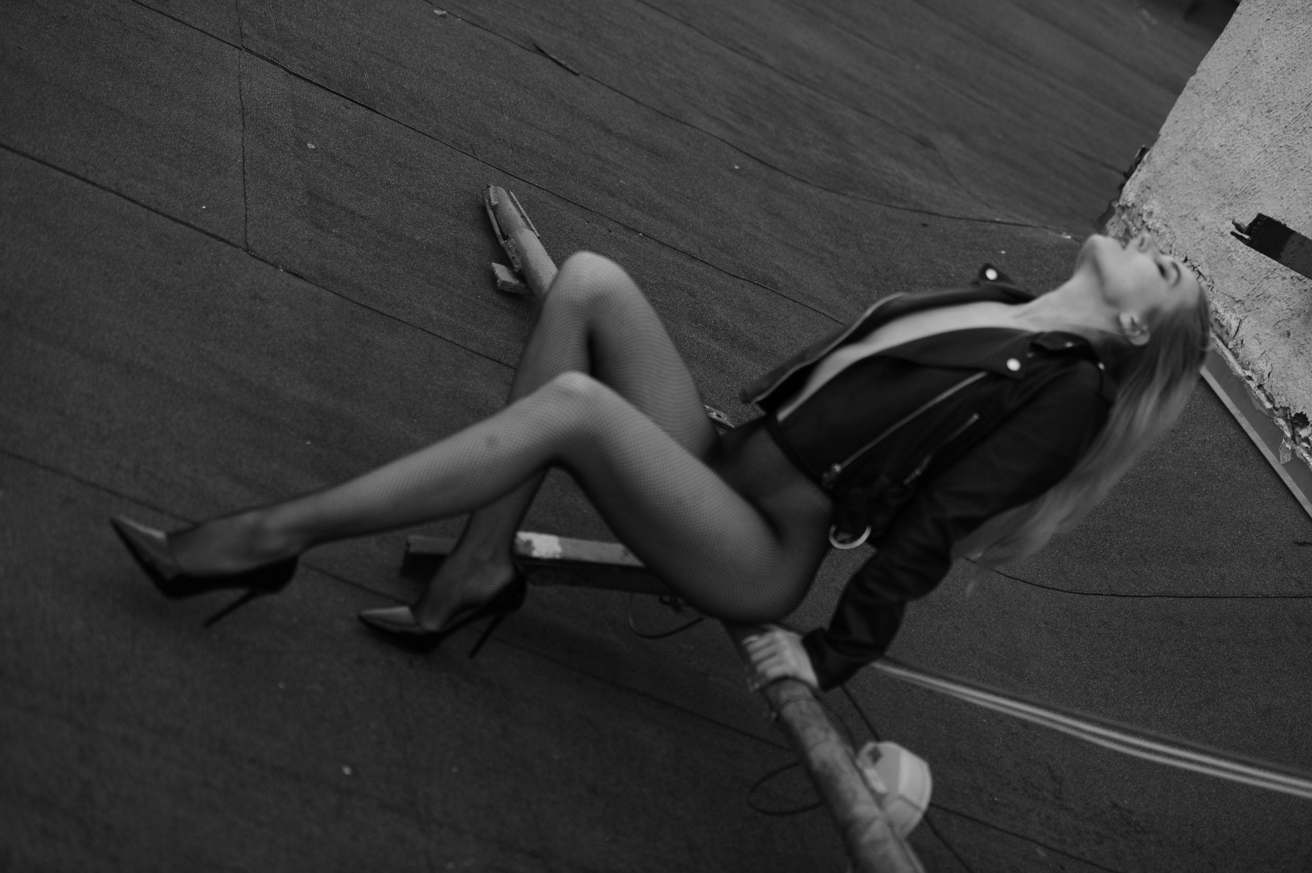 Фотосессия на крыше. Александр Mr.Brass — фотографирую женский портрет в Москве