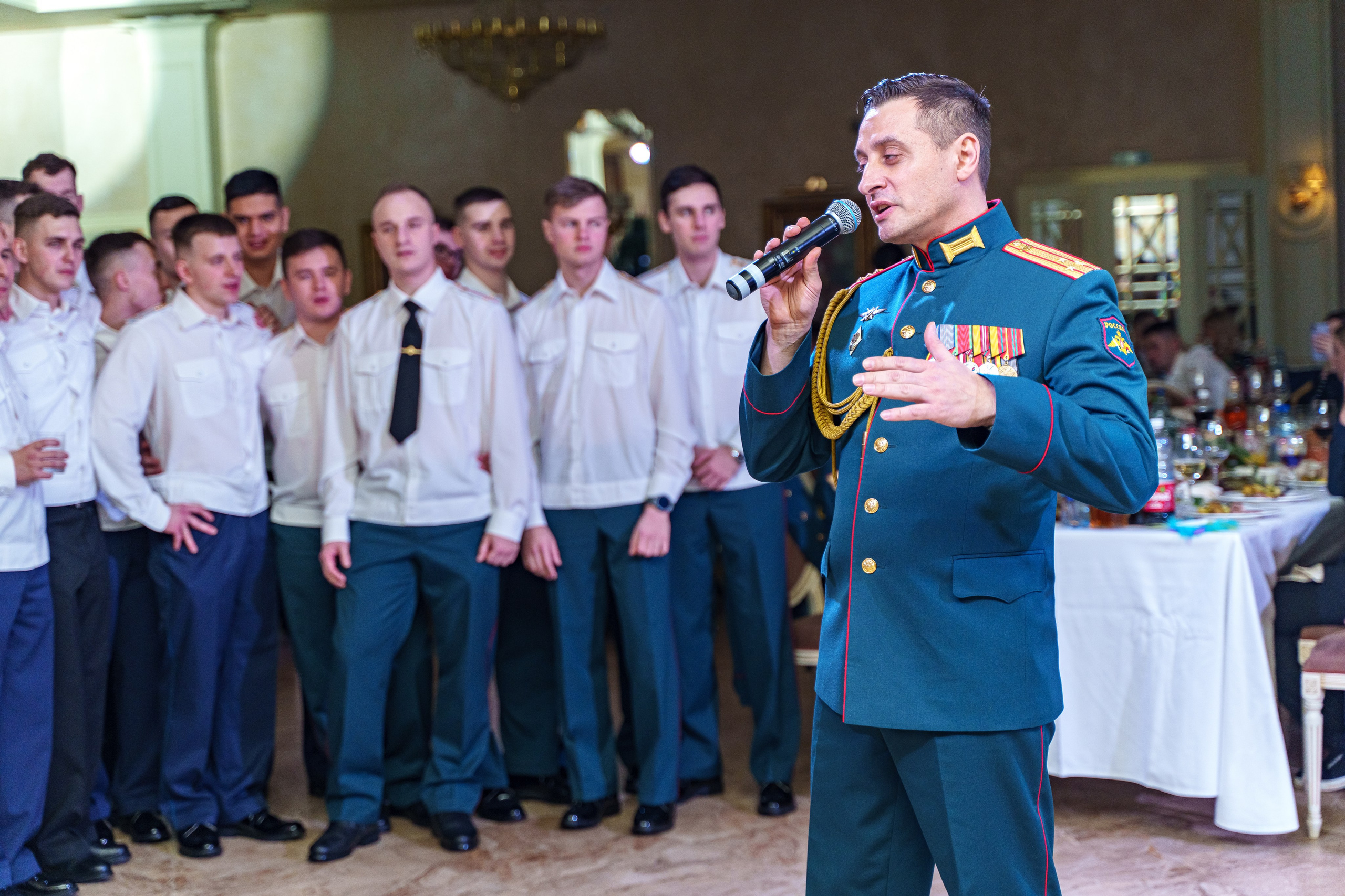 Фотосъемка выпуска военной академии и вручение дипломов