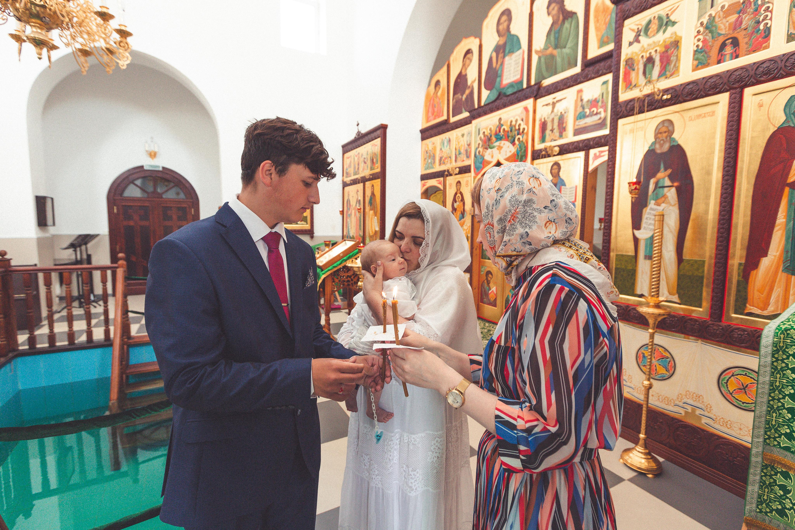 Крещение Александра. Свадебный и Семейный фотограф в Москве Александра Вайпер