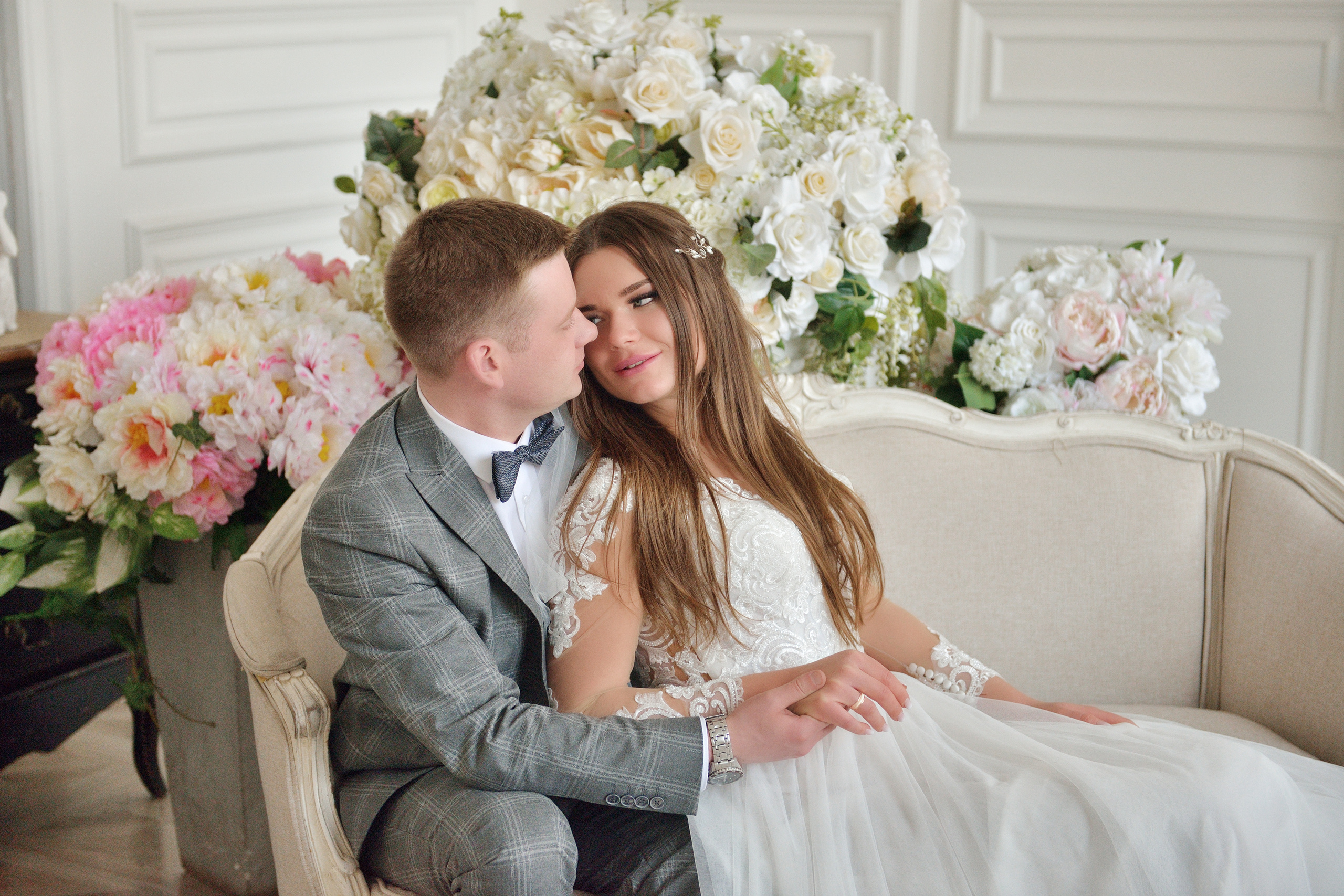 свадебная фотосессия в студии