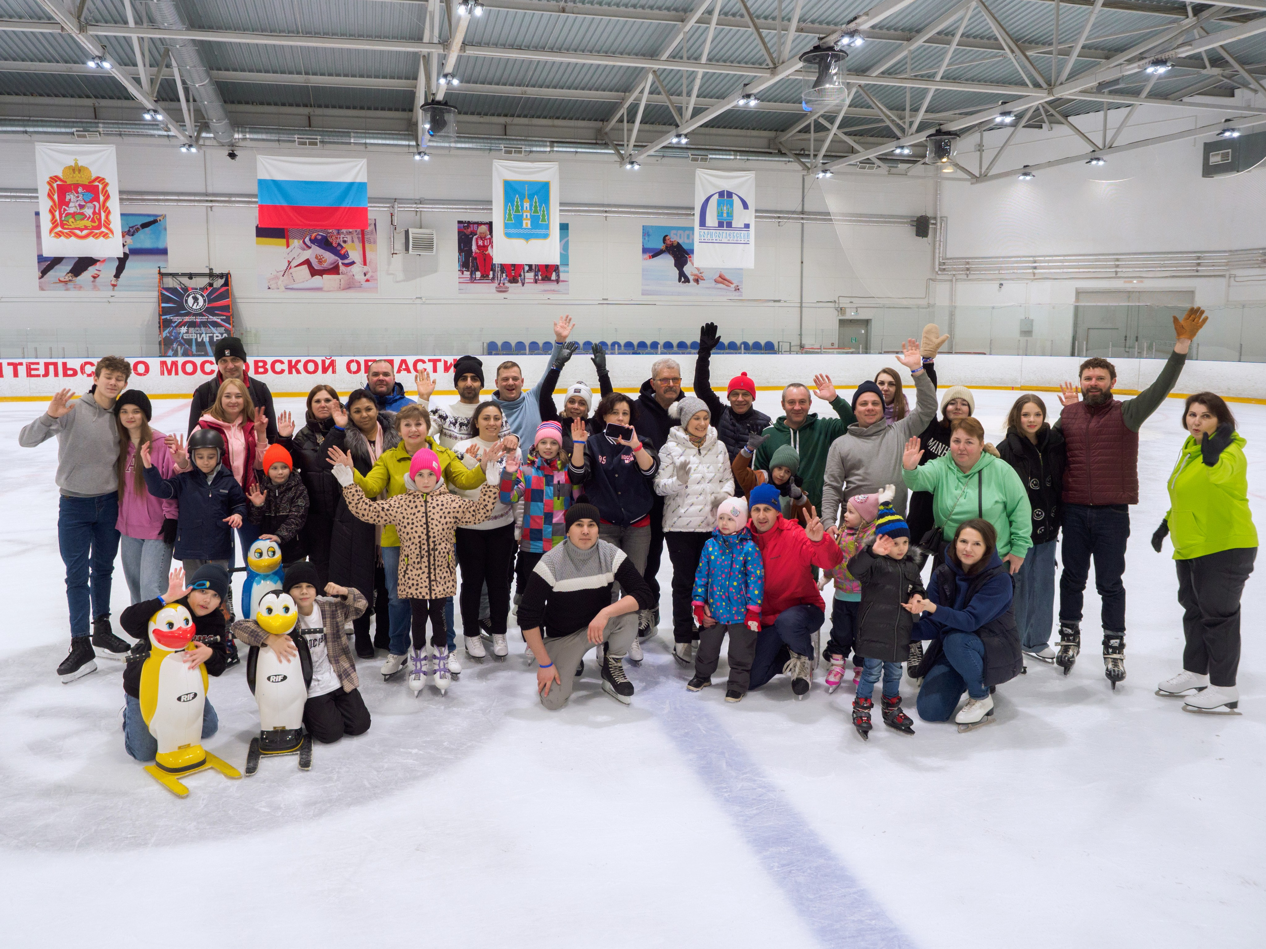 Фото корпоратива на льду город Москва