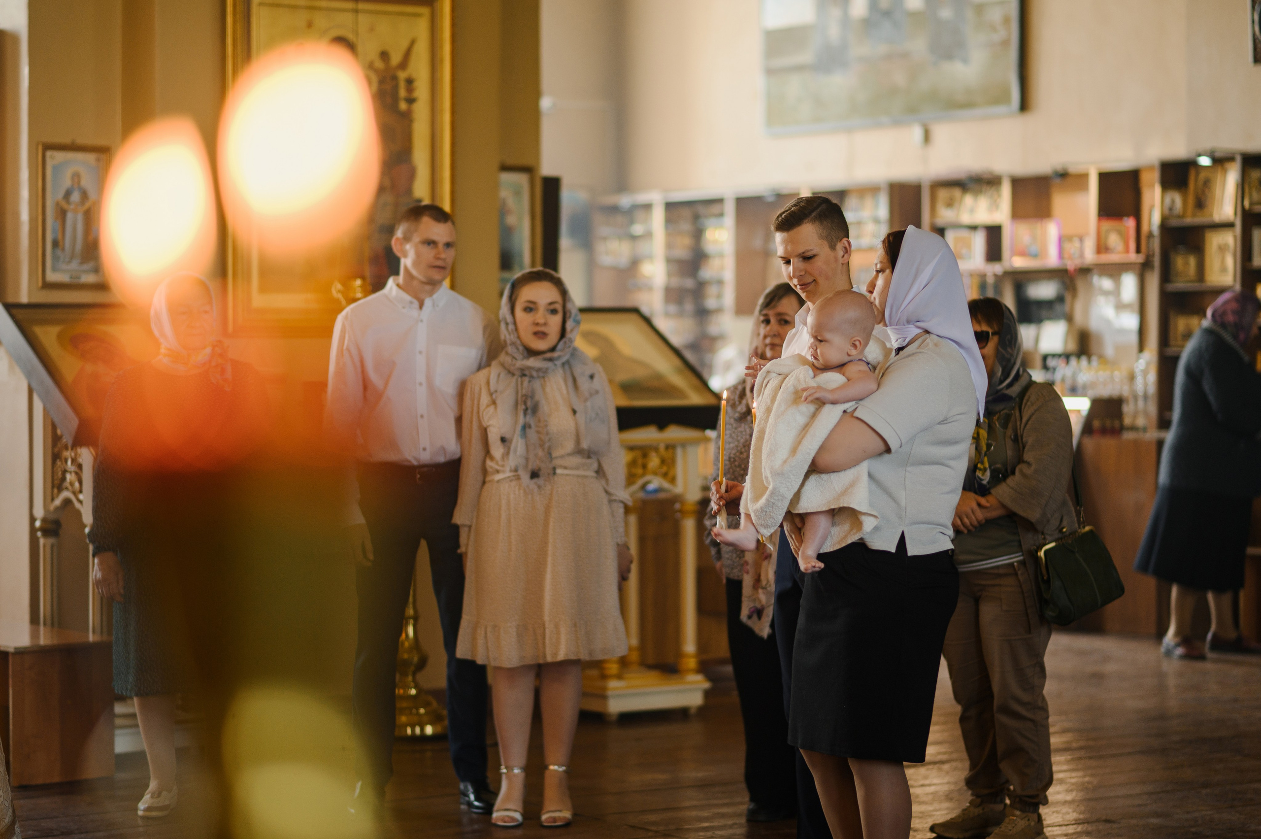Крещение Кирилла. Церковь Введения во храм Пресвятой Богородицы (Веселовка). Свадебный и семейный Фотограф в Пензе Татьяна Лапоногова