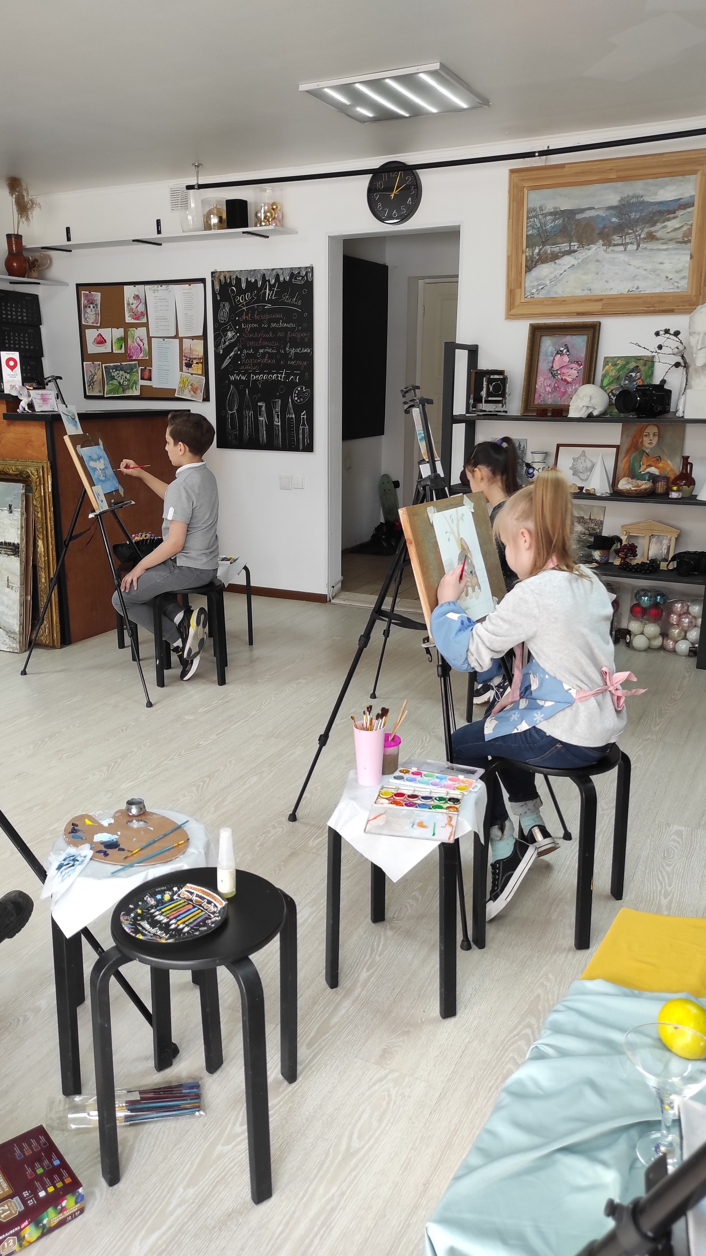 Подростки и дети постарше. Арт-вечеринки и мастер-классы в Москве для взрослых и детей