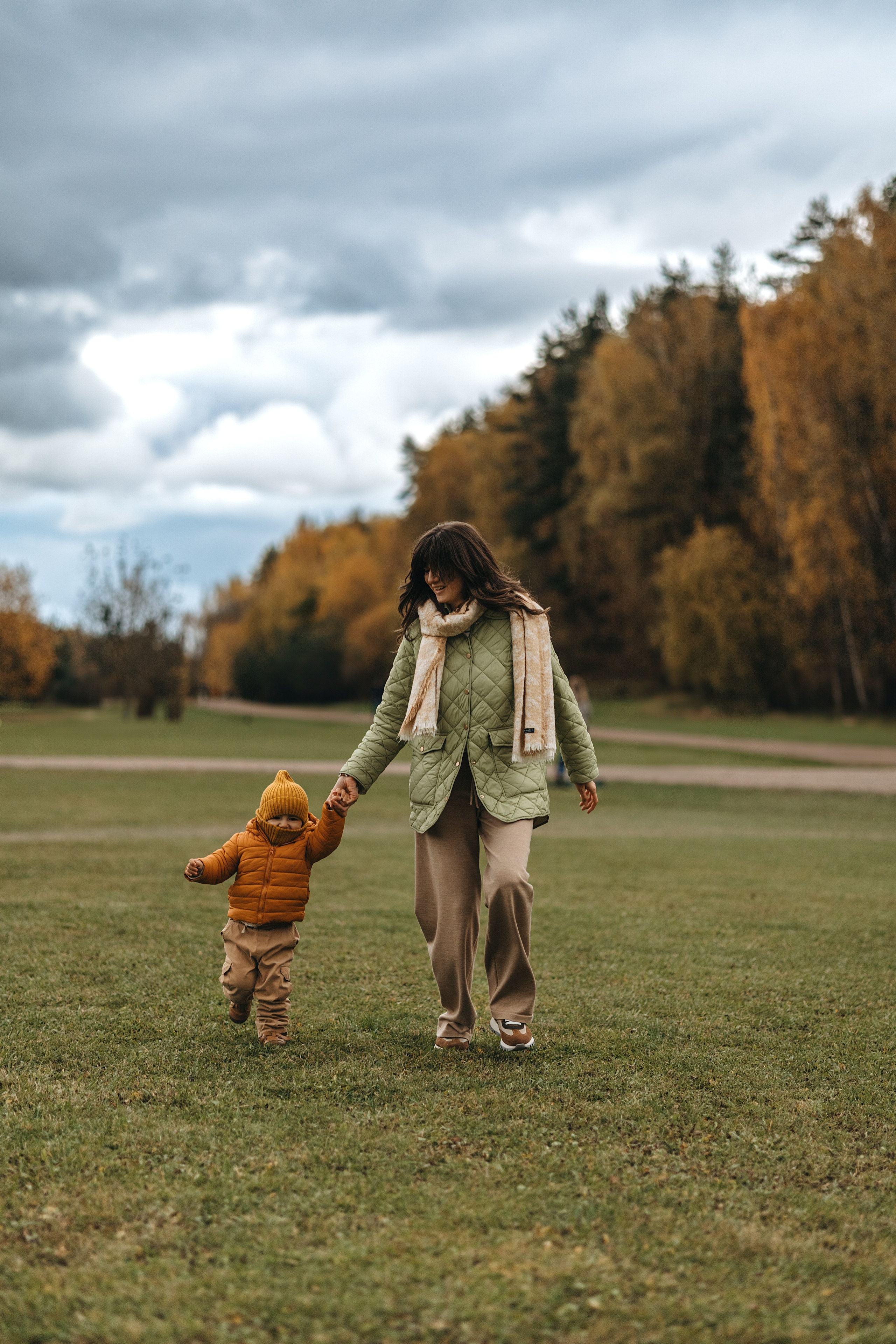 Осенняя семейная съемка. Фотограф Анималист в Москве Анастасия Жучкова