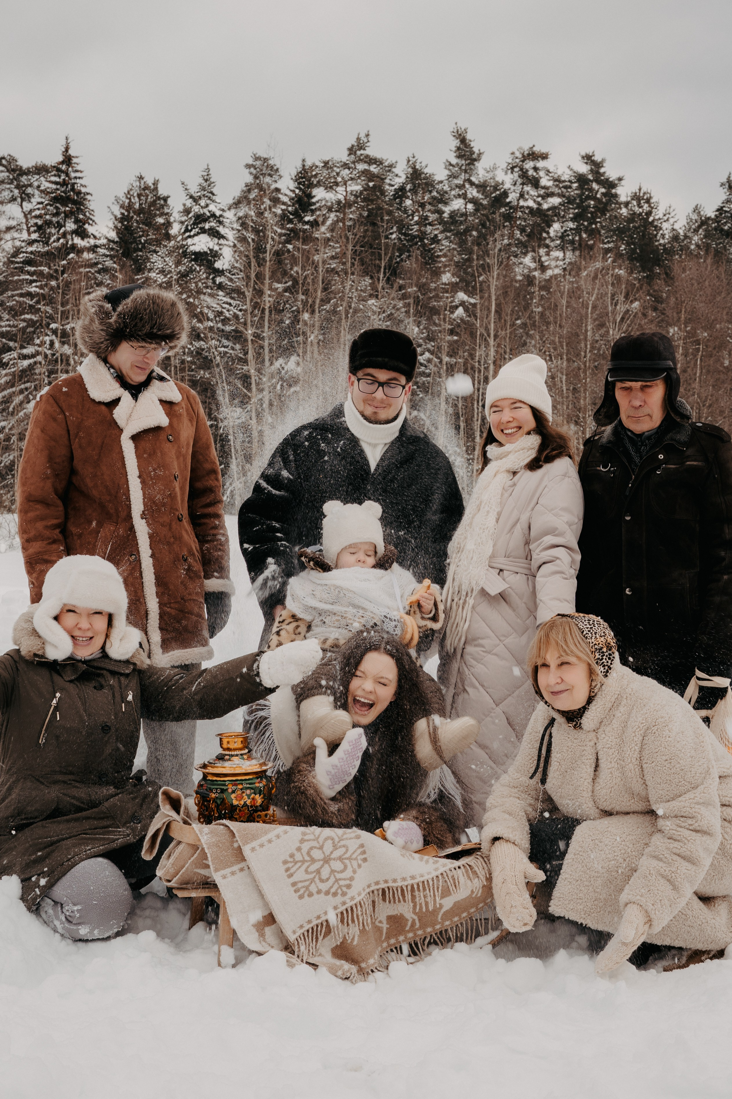 Большая семейная съемка с бабушками, дедушками и т. д. Аплас Анастасия
