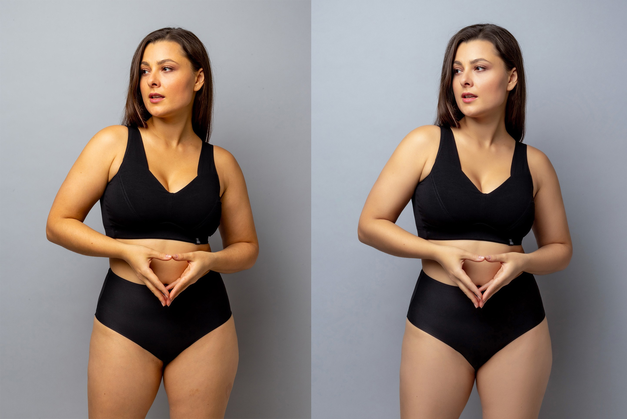 Деликатная обработка портретов для рекламы нижнего белья | Студия SVITHART