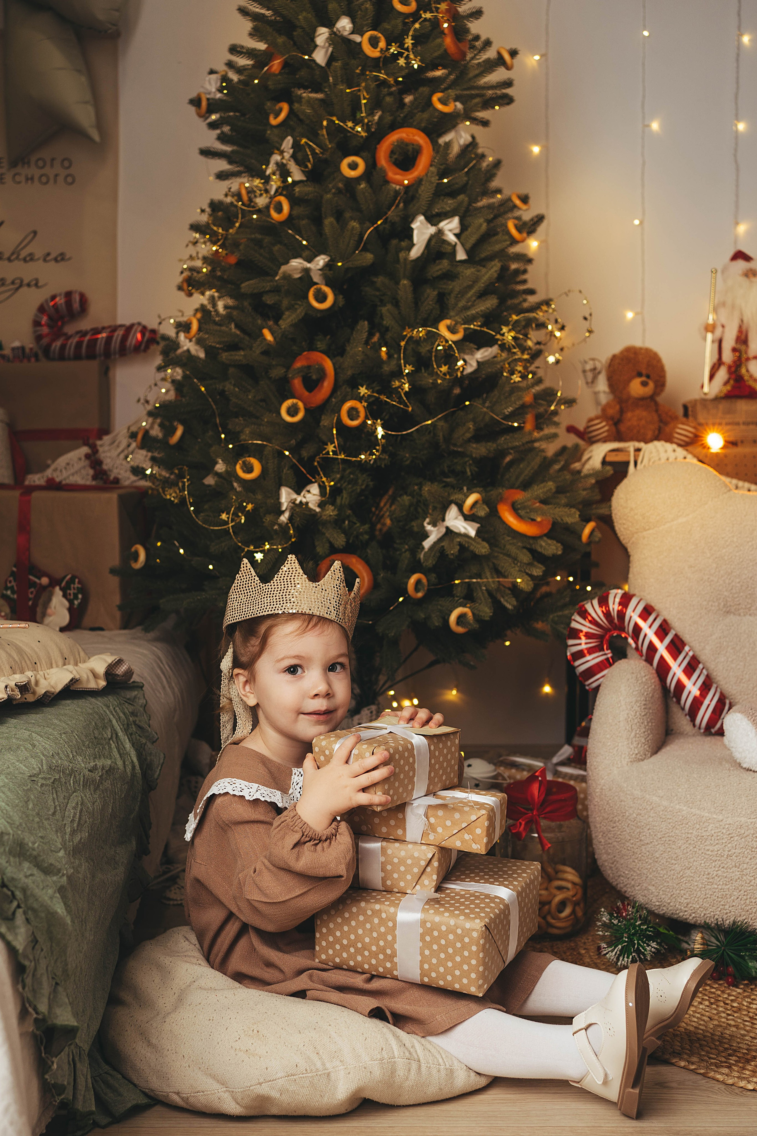 Новогодний фотопроект для малышей 2026. Семейный и детский фотограф новорожденных Ульяновск