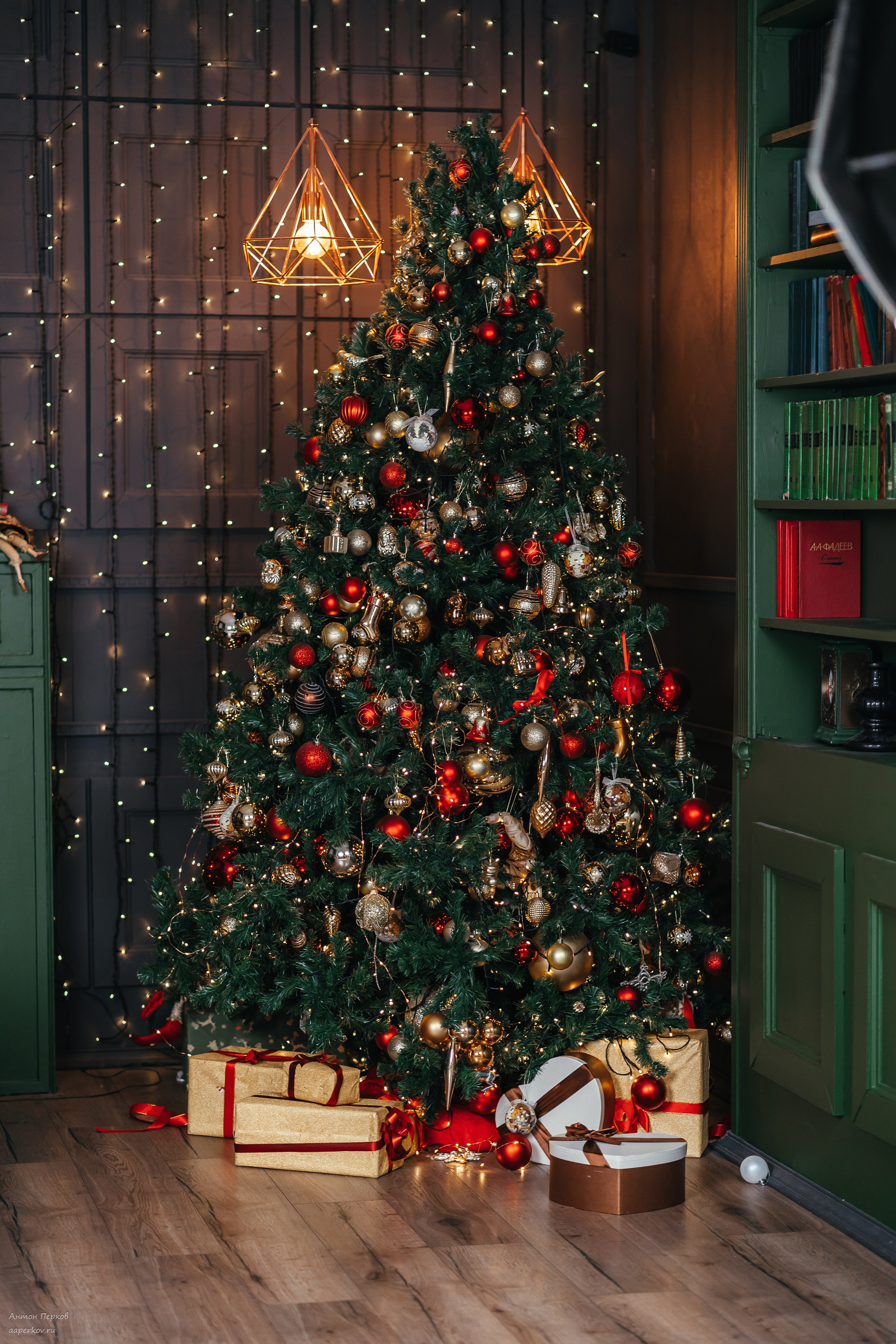 Семейная новогодняя съемка. Фотограф Антон Перков