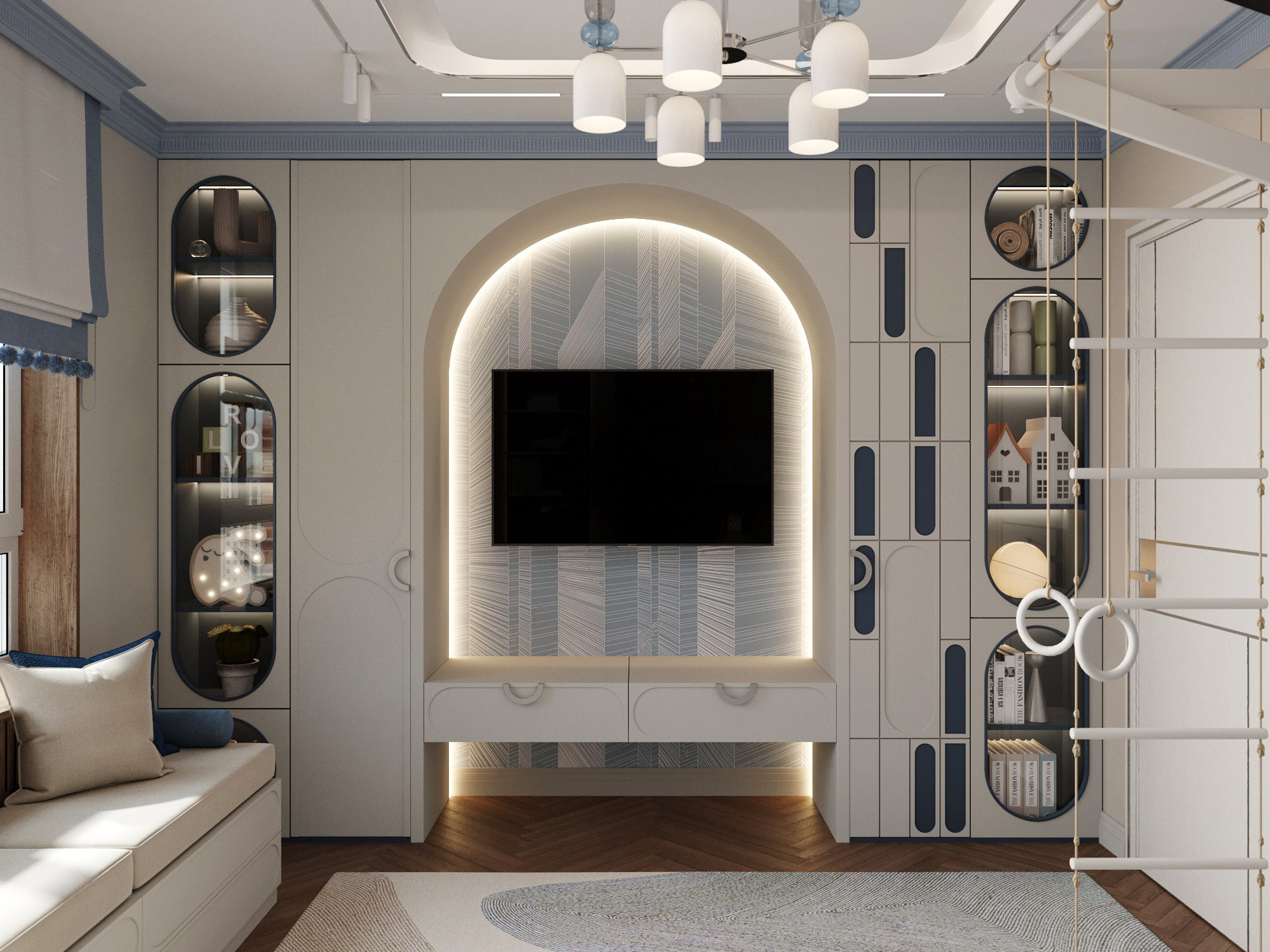 Дизайн студия Уютная Квартира|ЖК Первый МСК. Интерьерная 3D визуализация