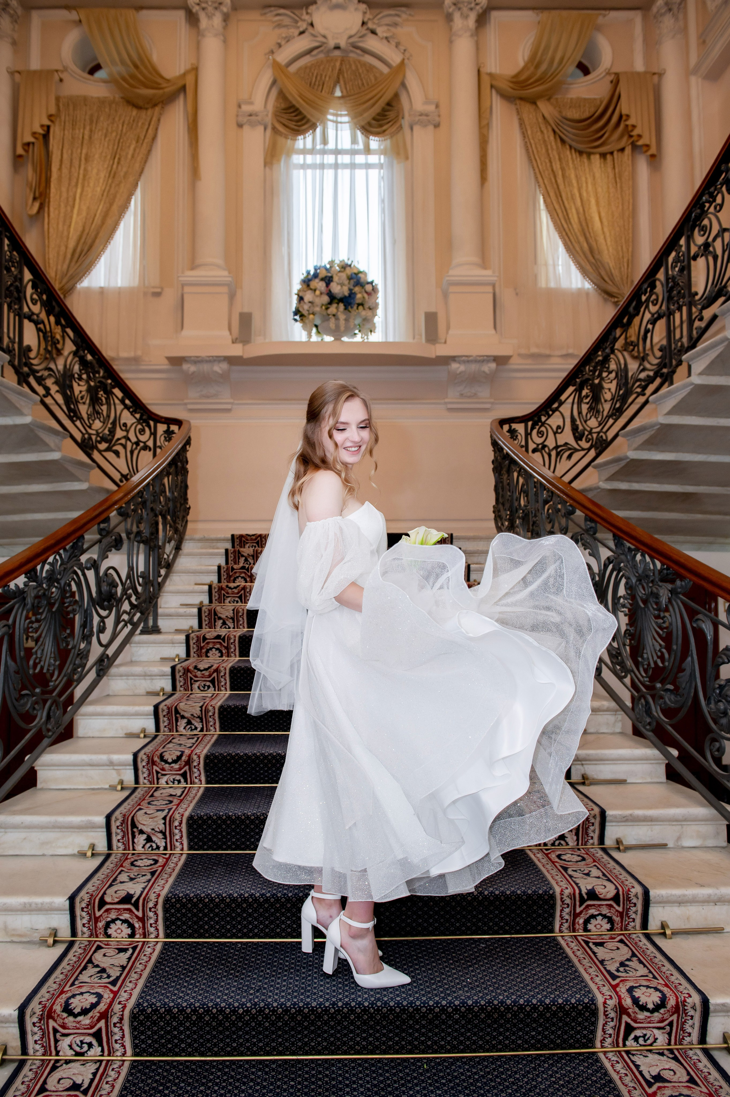 Анастасия и Михаил (Второй Дворец Бракосочетания на Фурштатской улице 52, фотосессия в Таврическом парке). Портретный, семейный и свадебный фотограф в Санкт-Петербурге и в Пушкине Ширяев Денис