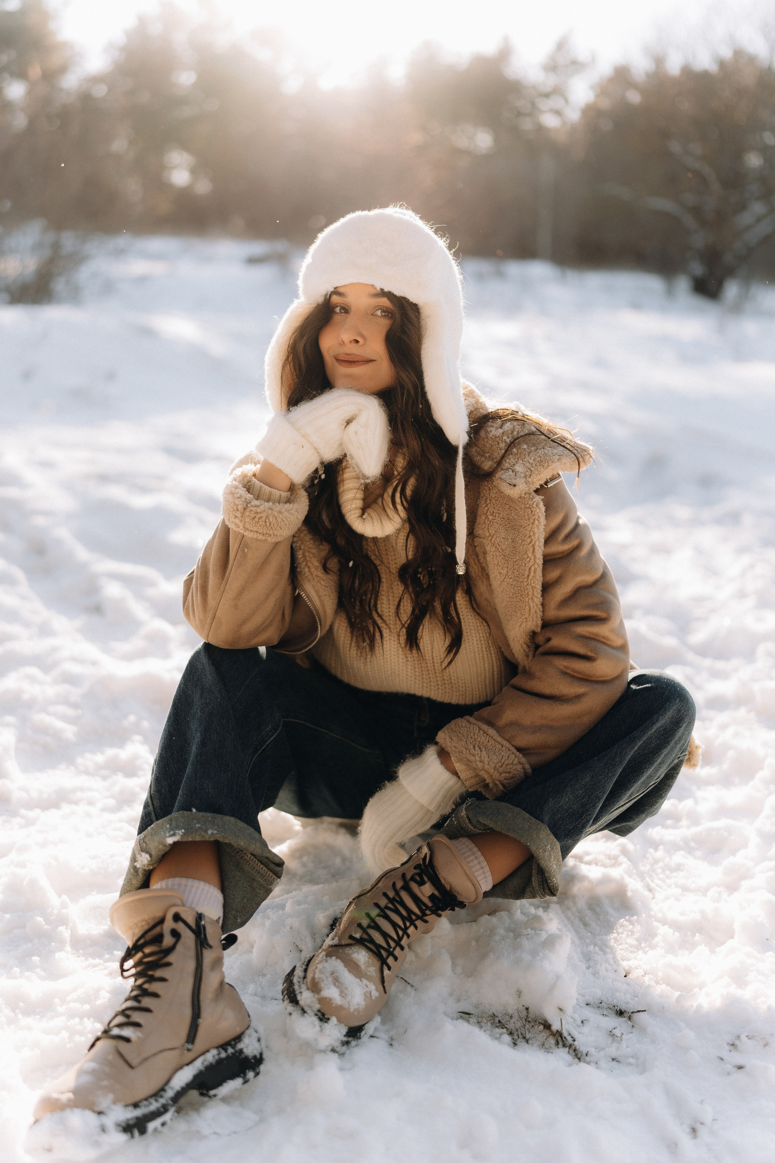 Валентина | Снежная прогулка. Портретный свадебный фотограф Крым | Евгения Щитенко