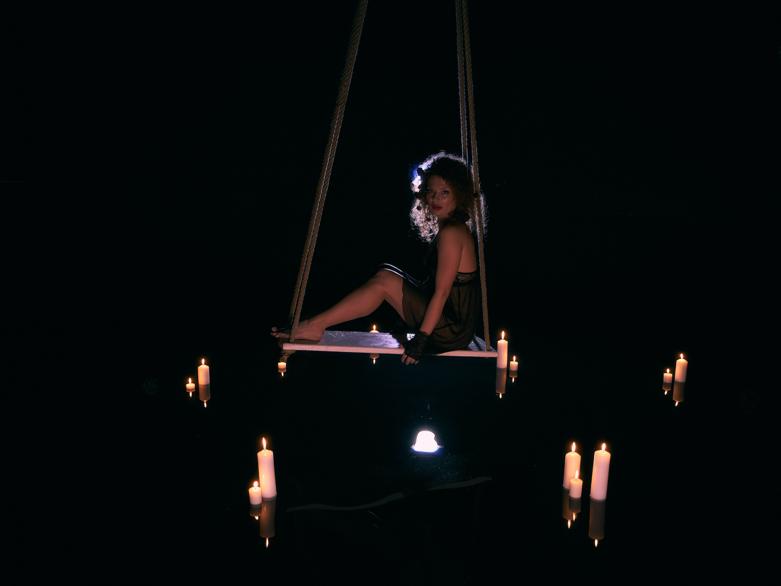 Фотосессия в будуарном стиле в аква-студии. Анна Потявина. Фотограф Москва