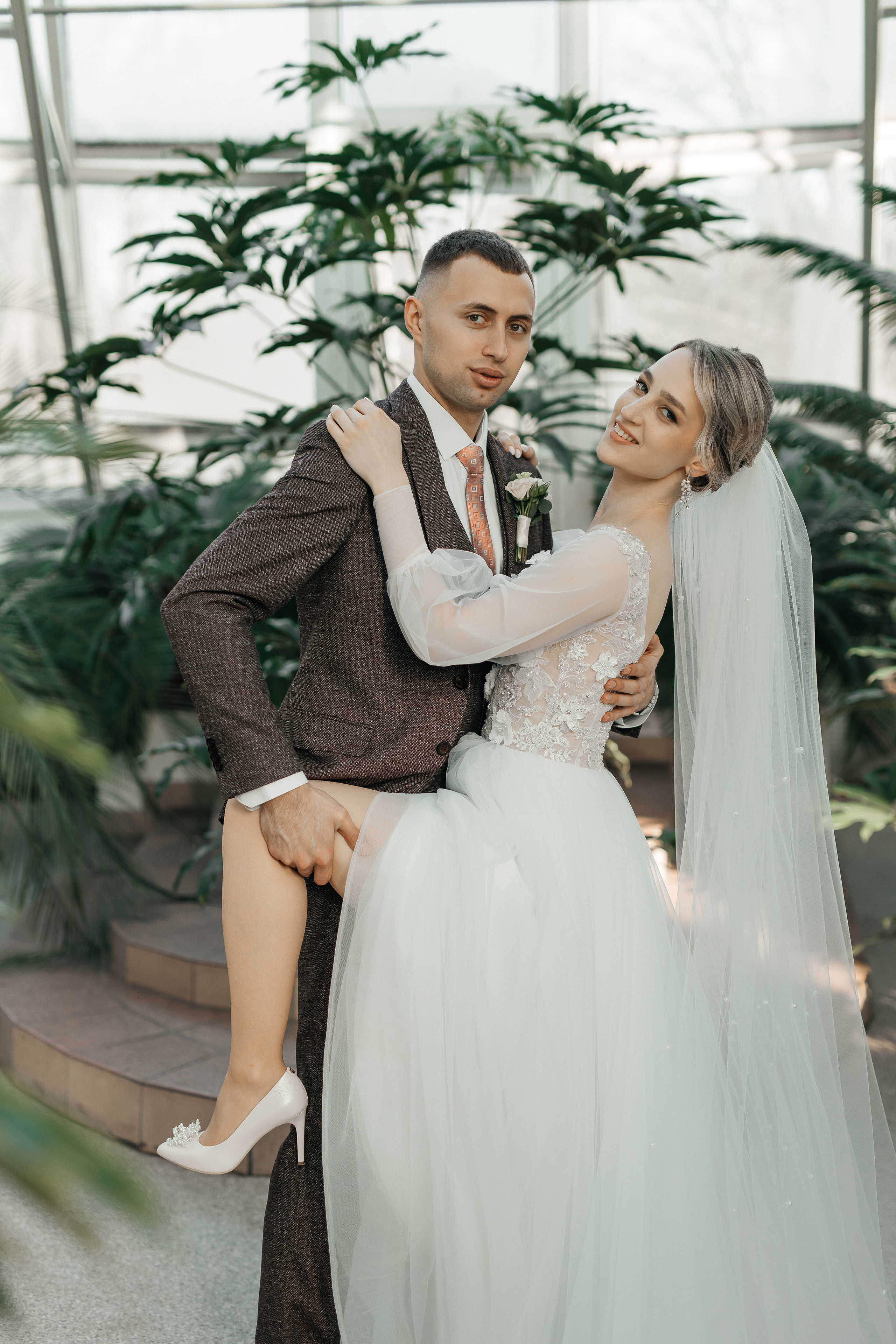 Зимняя сказка в оранжерее. Polovinka.Photo — Свадебный и семейный фотограф Минск