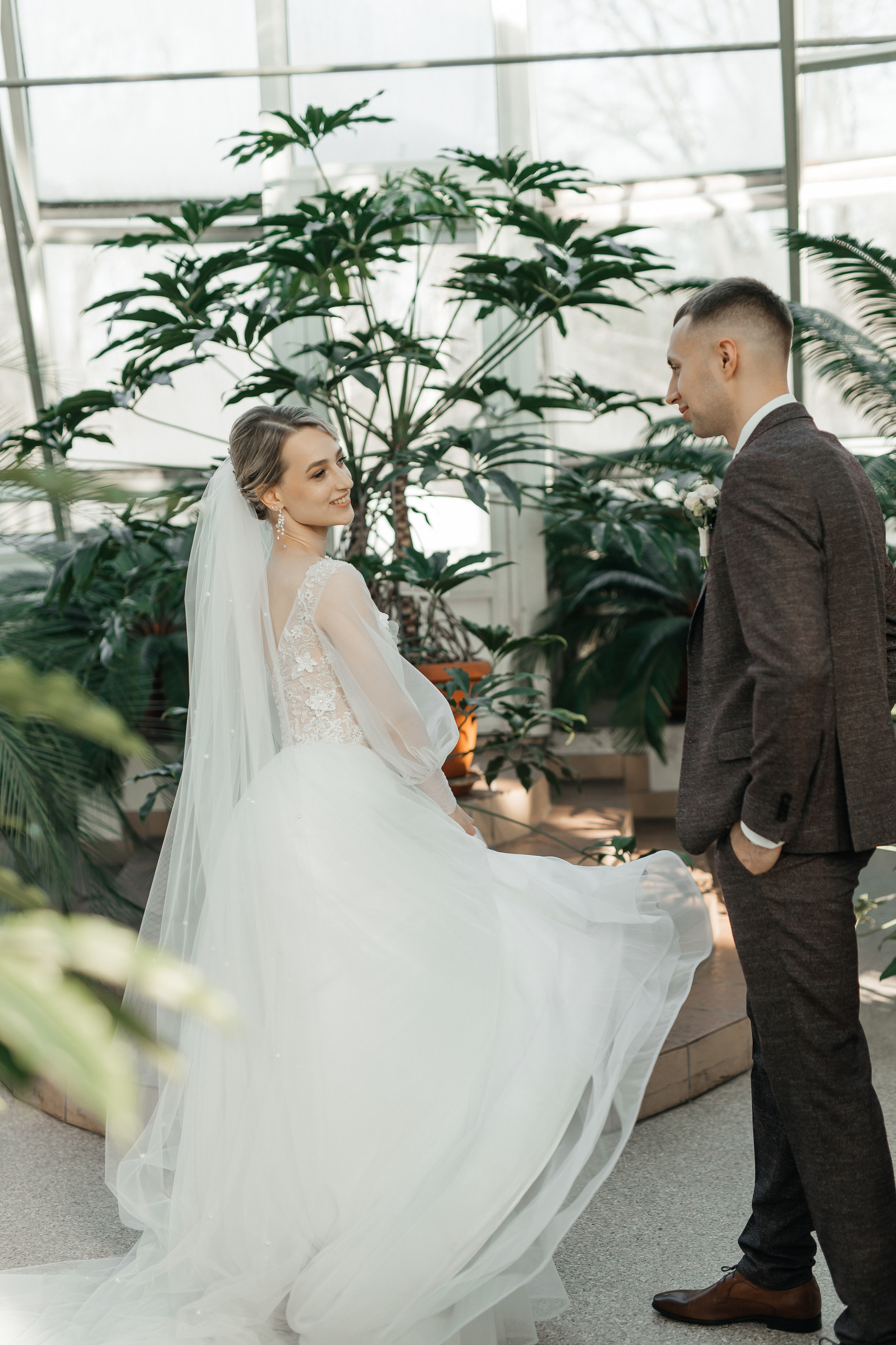 Зимняя сказка в оранжерее. Polovinka.Photo — Свадебный и семейный фотограф Минск