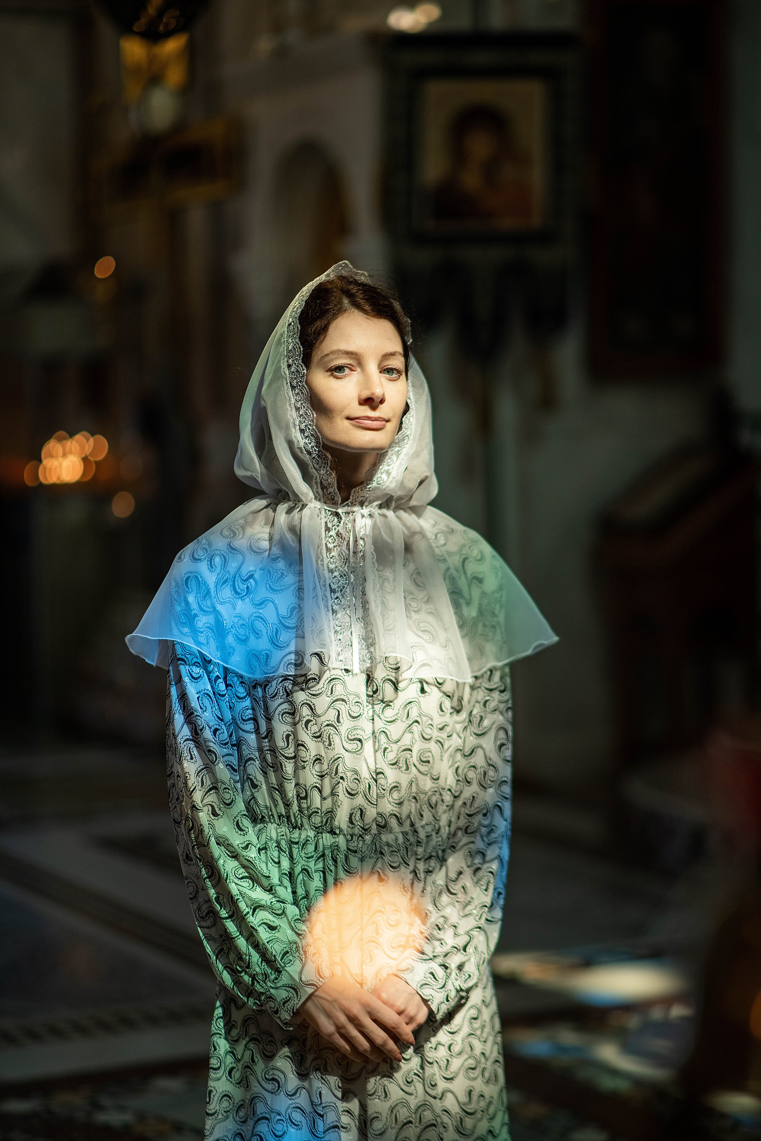 Женя в Храме Покрова Пресвятой Богородицы в Ясенево. Свадебный и портретный фотограф в Москве Галина Борисова