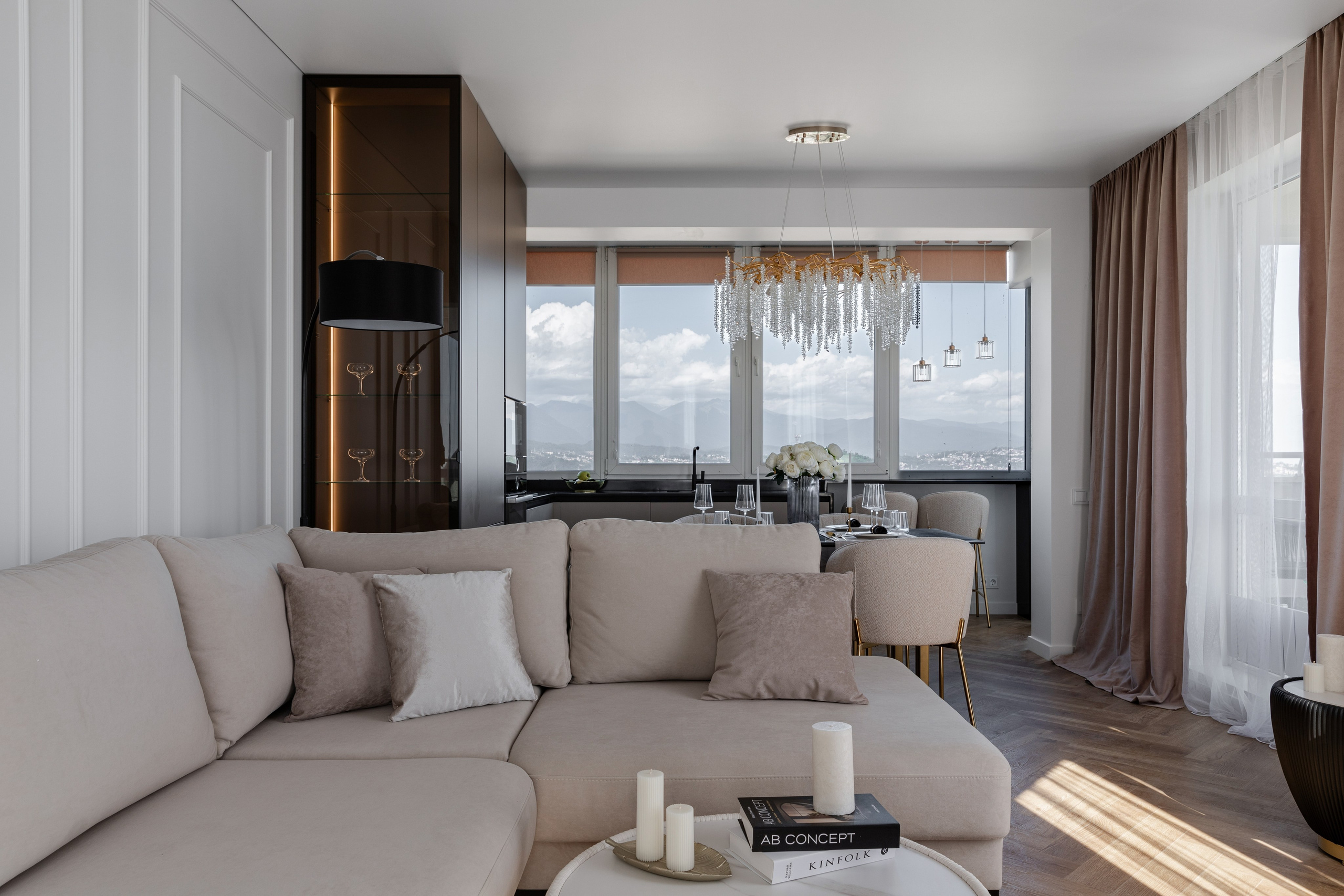 Интерьерная фотосъемка дизайн проекта трёхкомнатной квартиры в Адлере. Интерьерный фотограф Москва