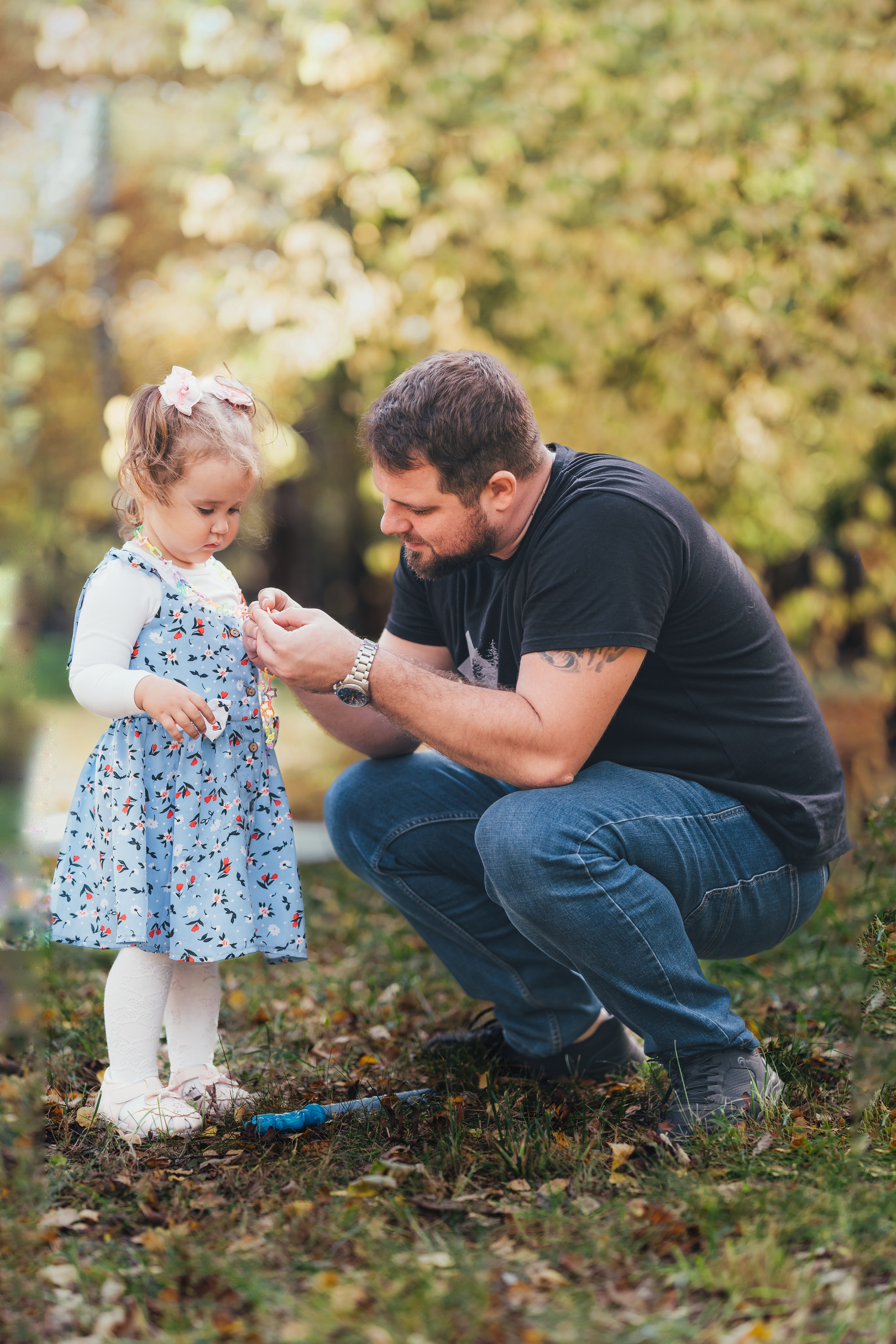 Денис с дочкой, Балашиха, парк Пехорка. Наталья Дукалова фотограф Щелково Королев Пушкино Москва Балашиха