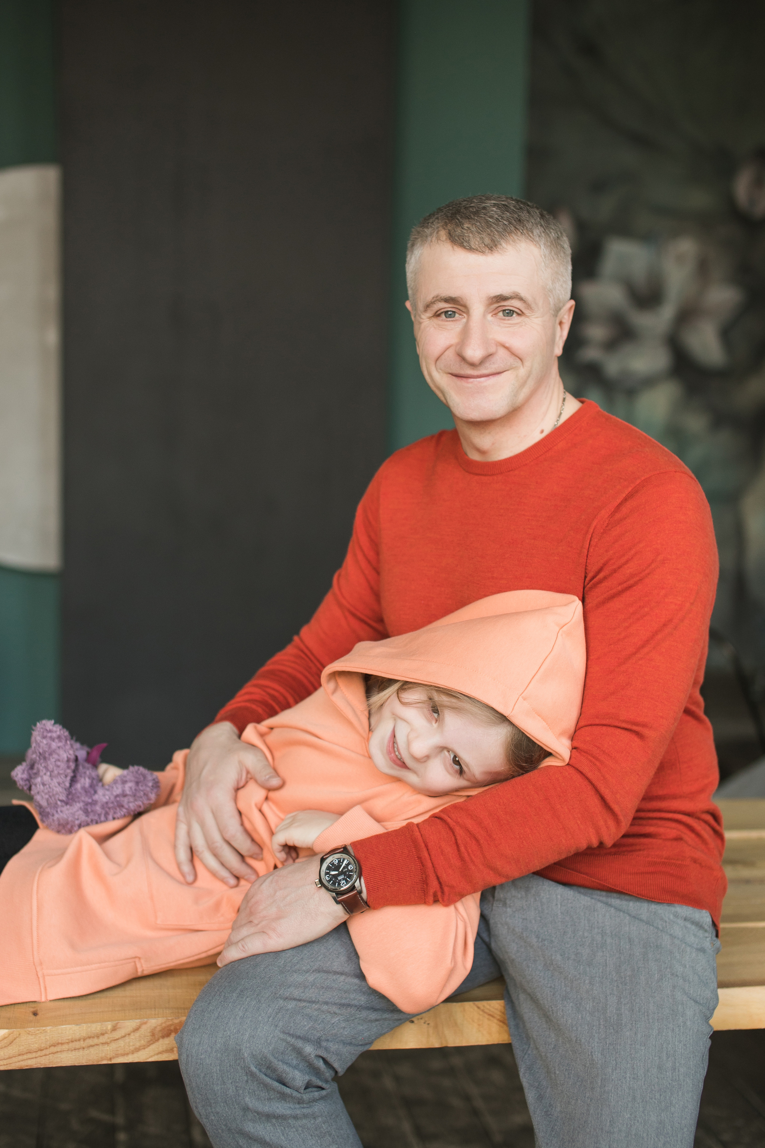 семейная фотосессия в студии с детьми