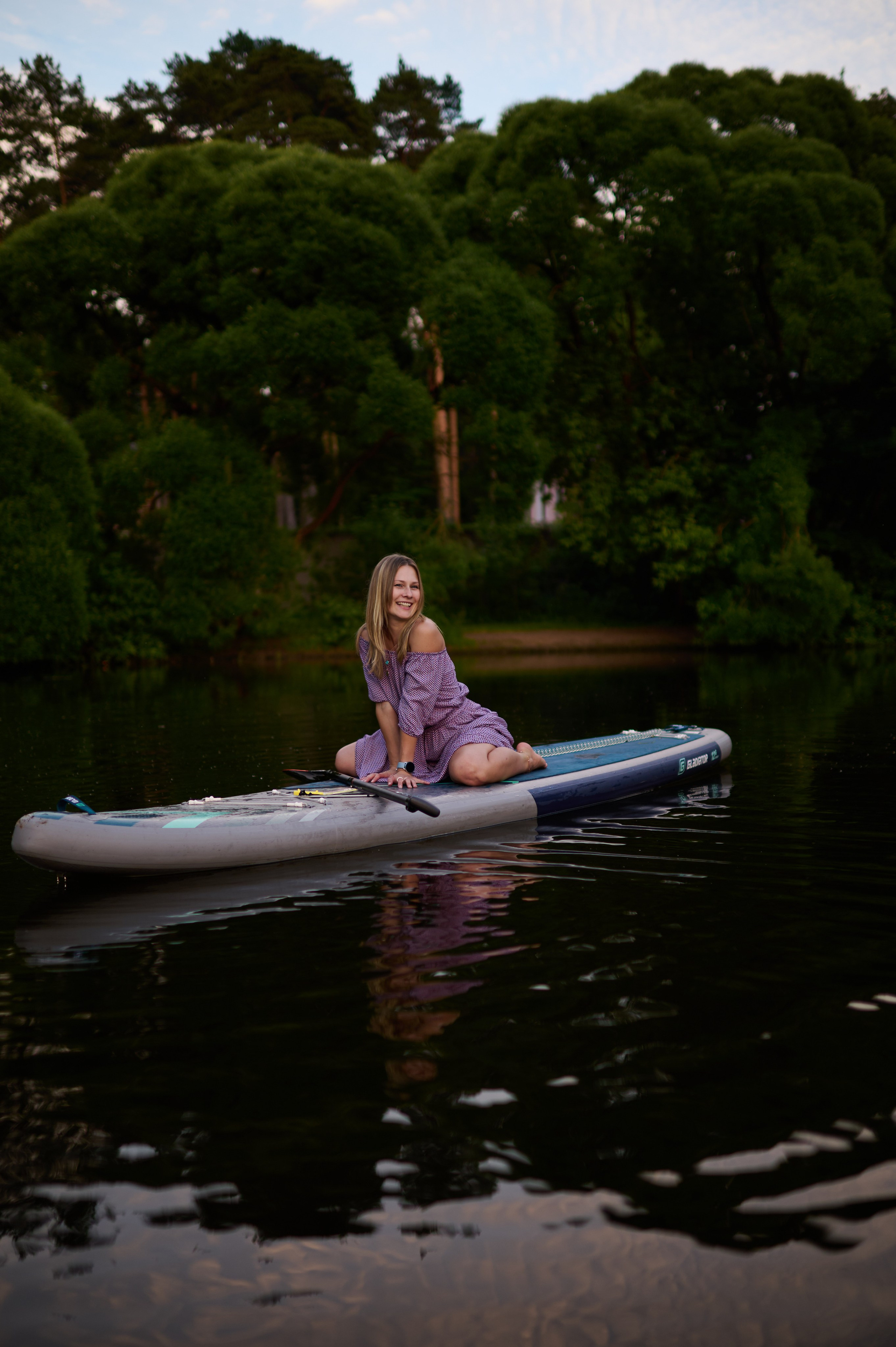 Катя. Фотосъемки на сапах, Москва. Сплавы на сапах