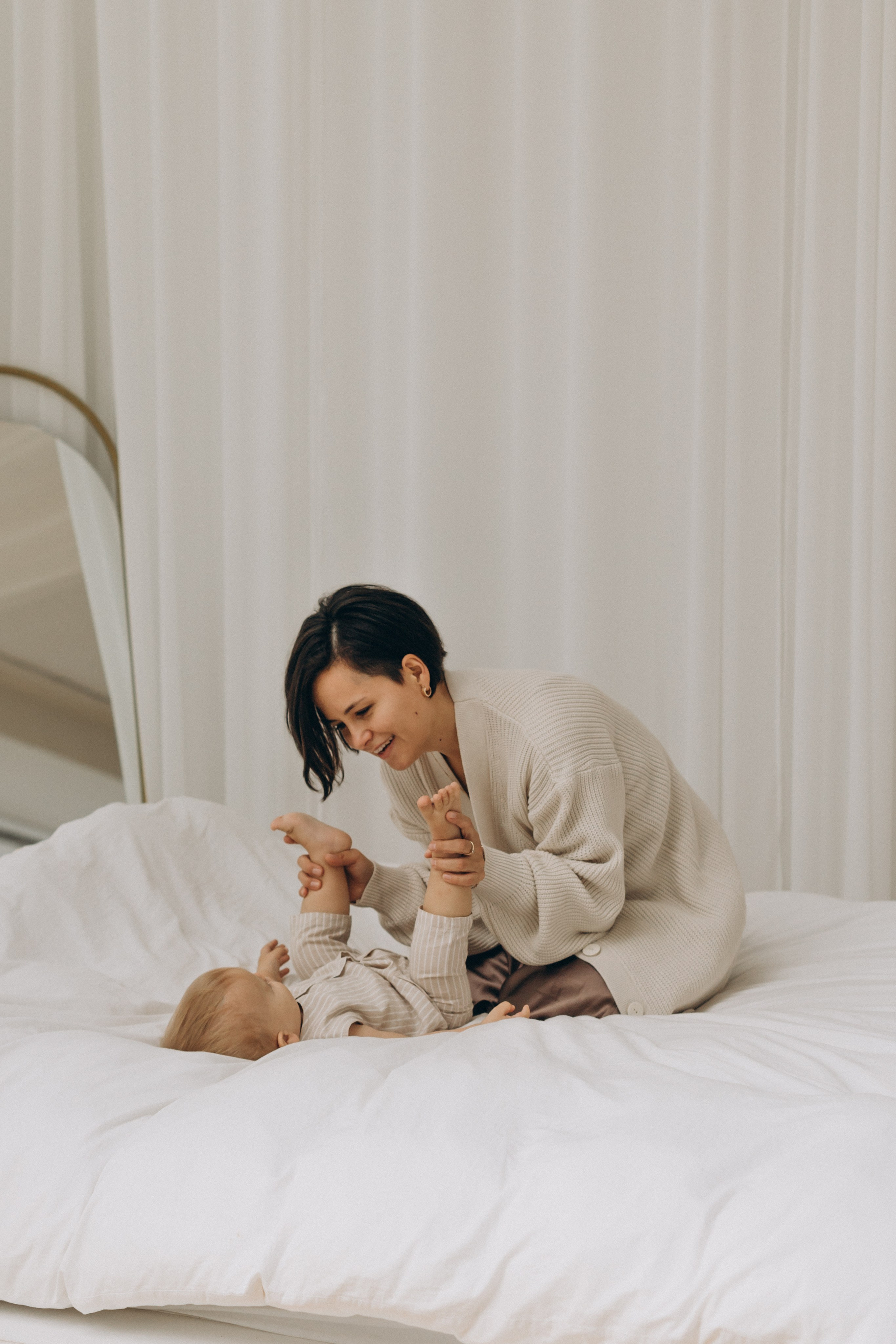 Фотосессия с малышом в студии. Семейный фотограф в Москве и Королеве Евгения Баукова