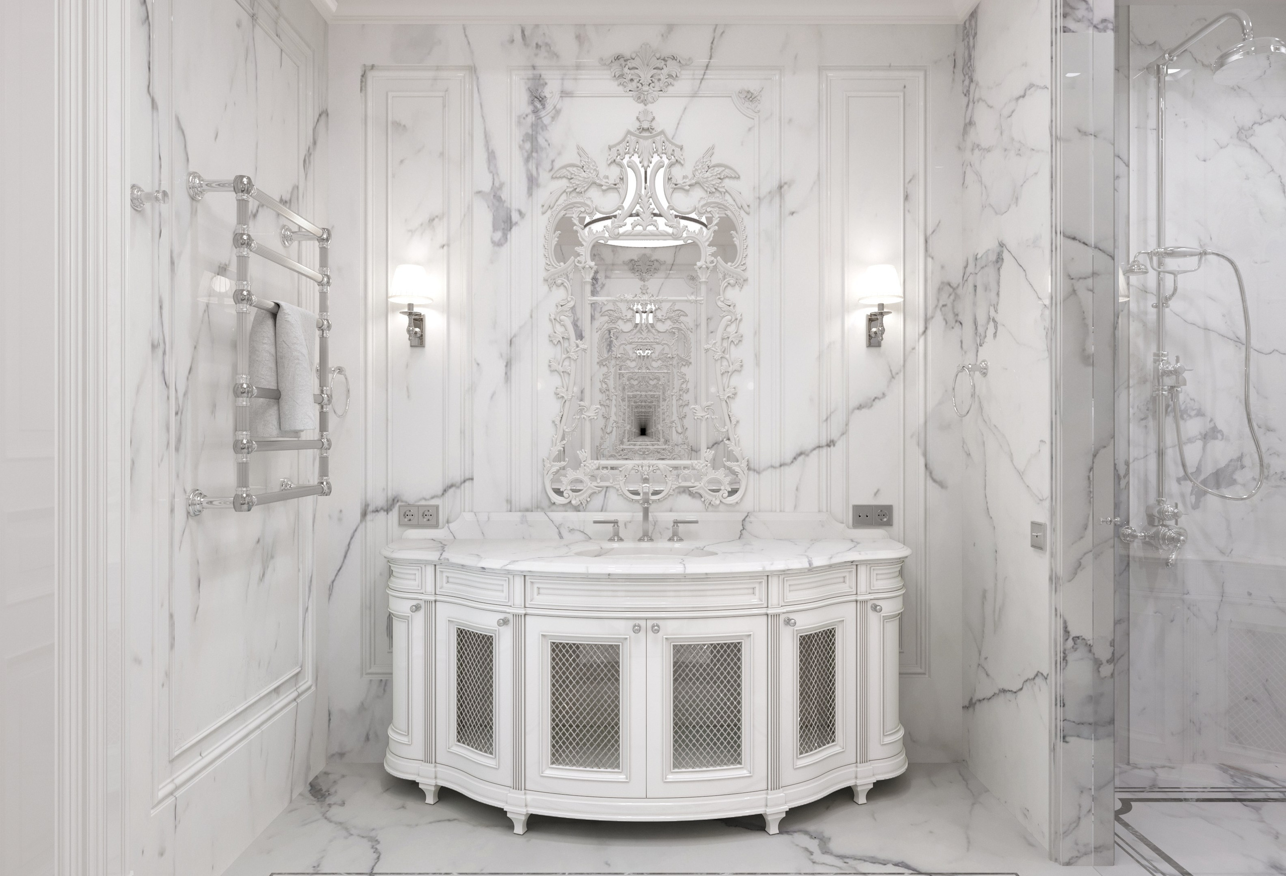 Тумба под раковину. Студия дизайна интерьера RISE DESIGN STUDIO