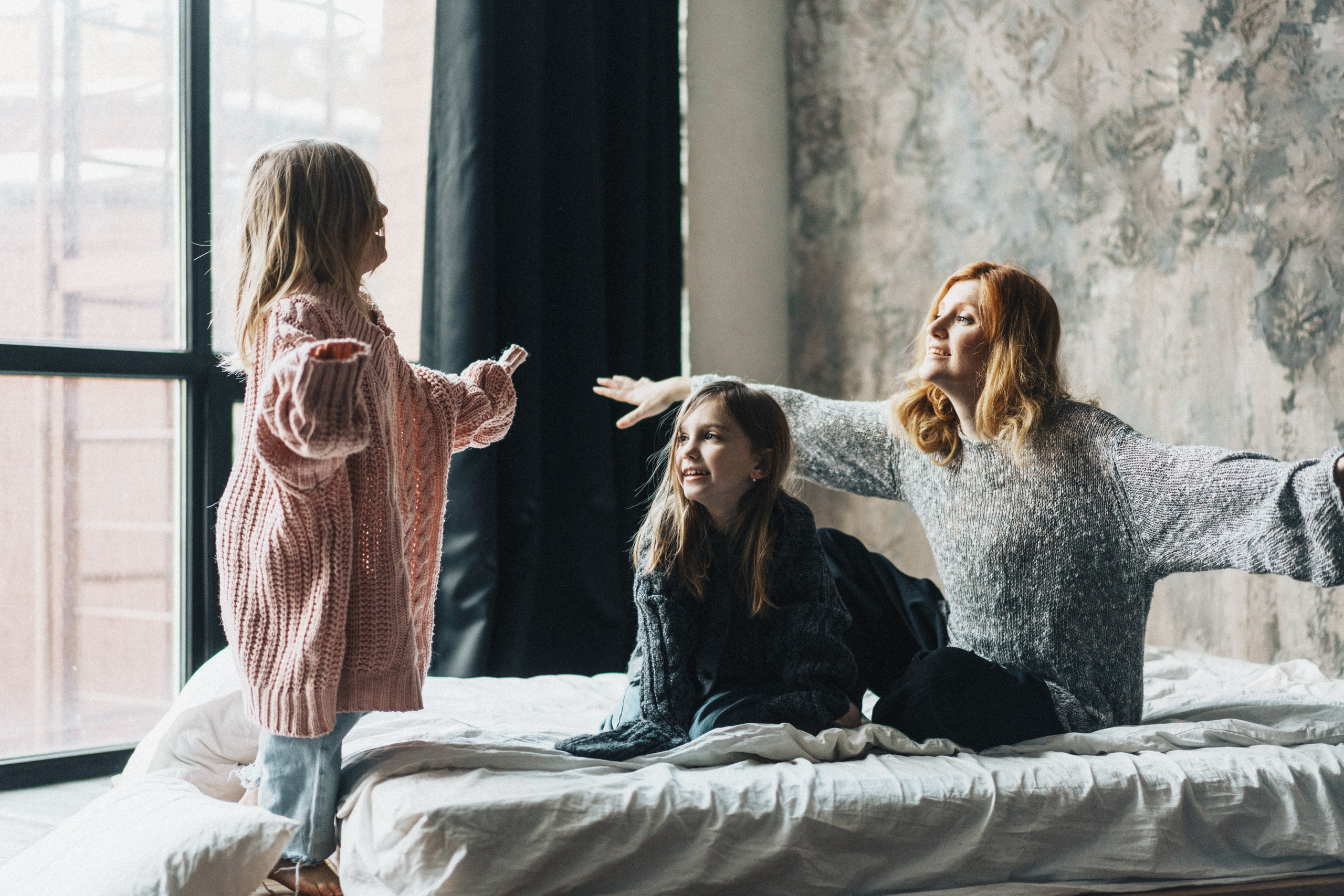 Наташа и девочки в проекте «Хочу как мама». Семейный и детский фотограф и видеограф в Москве, Серпухове и Тарусе Валерия Сорокина