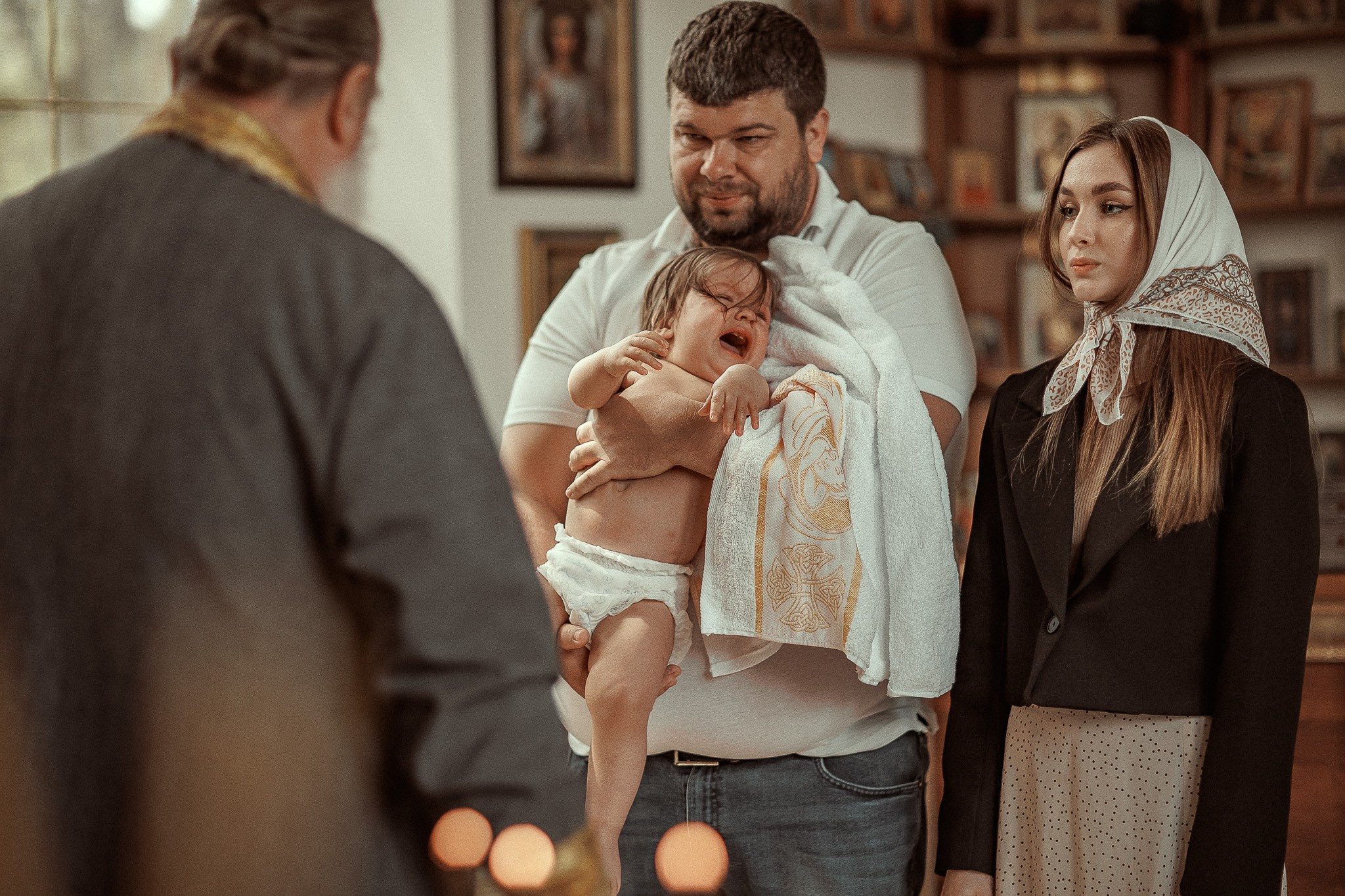 Таинство Крещения Полины. 15.04.2024. Детский семейный фотограф в Абинске