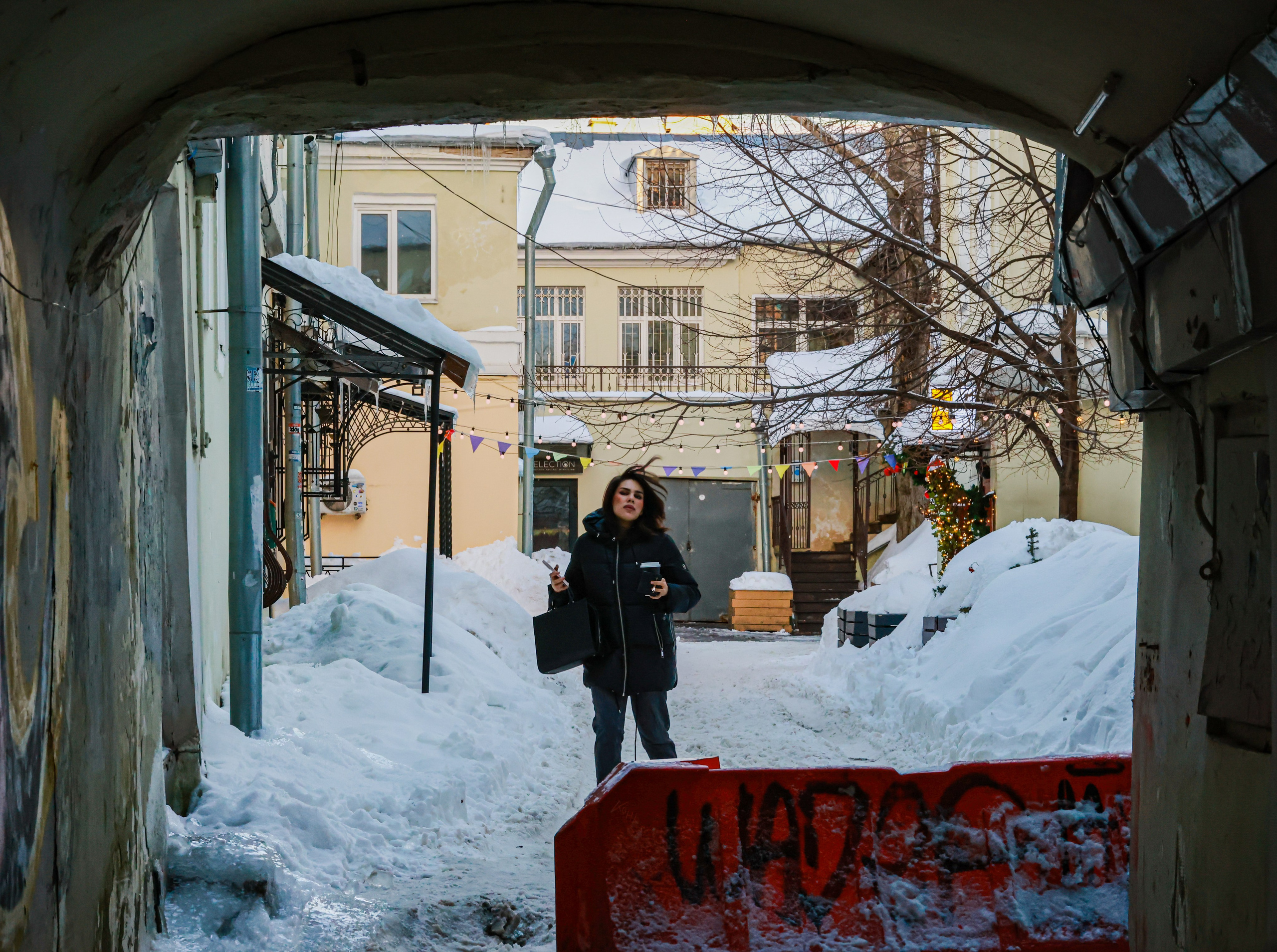 Маросейка зимой. Фотограф репортажей и стритфотосессий в Москве Людмила Смирнова