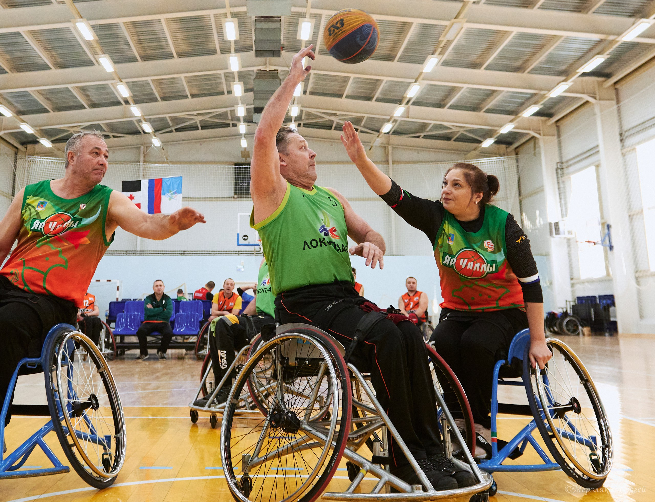 X традиционный Рождественский турнир по баскетболу на колясках. Ижевск. Спортивный репортажный фотограф в Ижевске Сергей Мерзляков