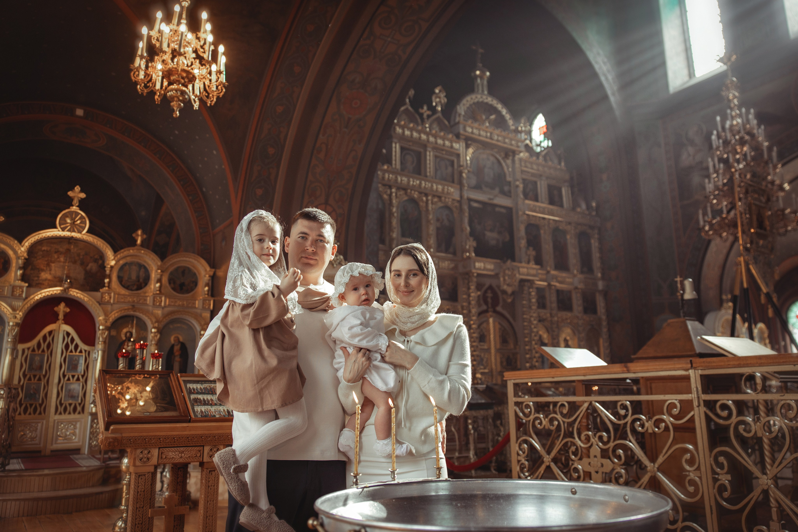 Таинство Крещения Василисы. Свято-Троицкий собор, г. Краснодар. Фотограф на Крещение и Венчание Краснодарский край — Гранкина Юлия