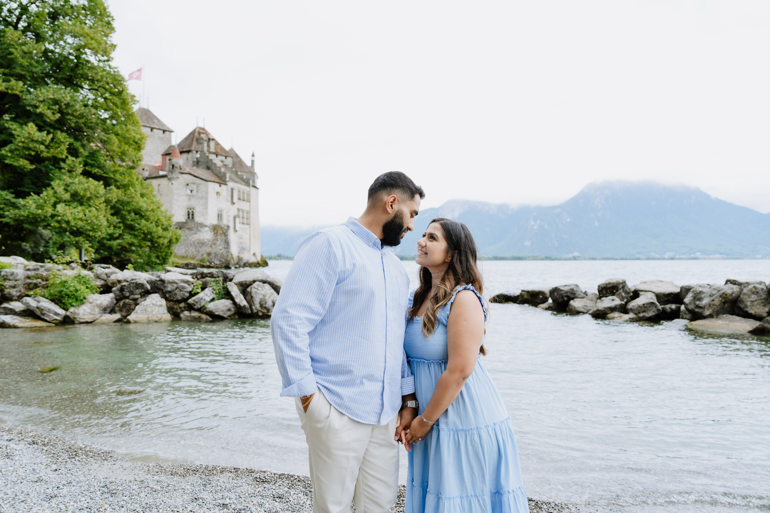 Krishna & Ravi | Proposal Montreux. Professional Wedding Photographer Geneva & Romande Switzerland | Tanya Creator