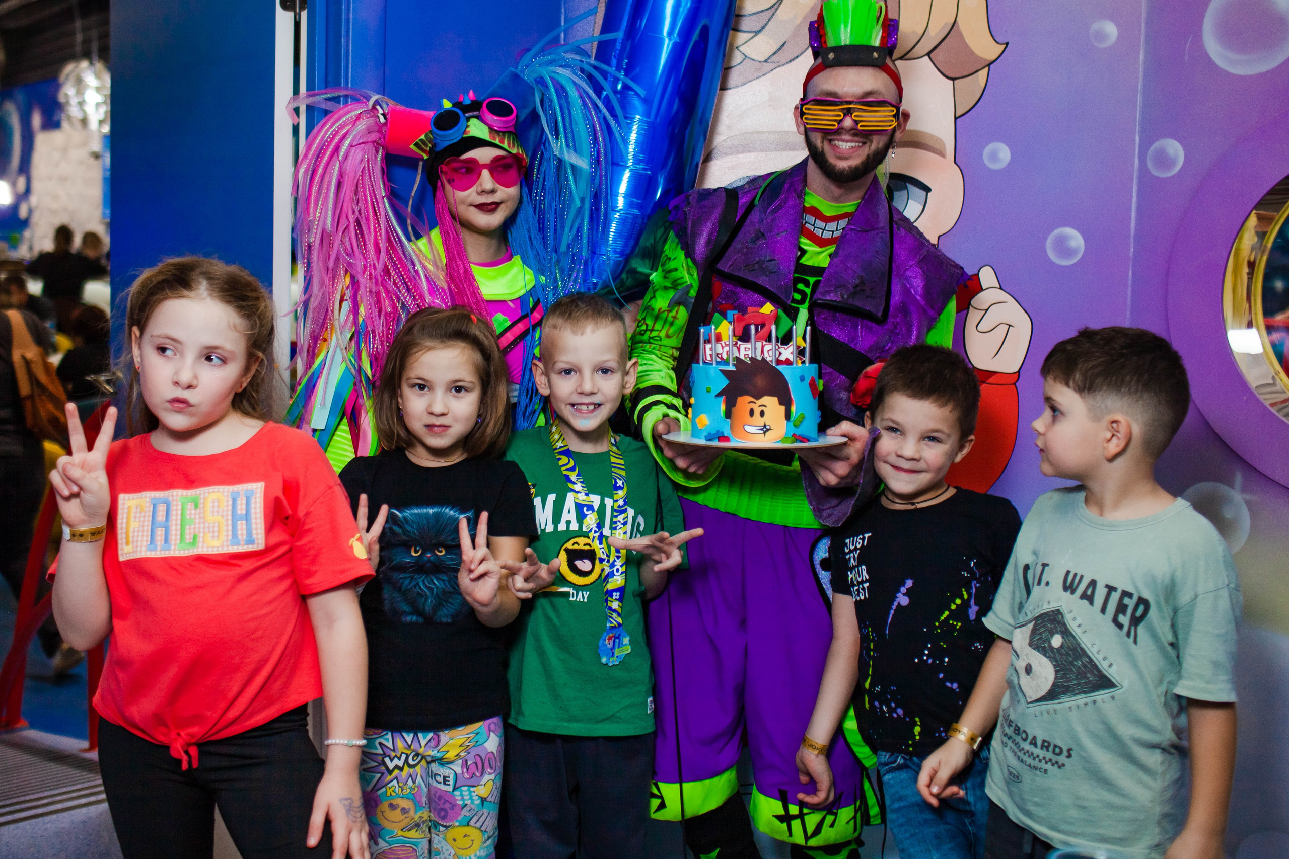 Неон Челендж День рождения Ярослава. Детский и семейный фотограф в Санкт-Петербурге Елизавета Сорокина