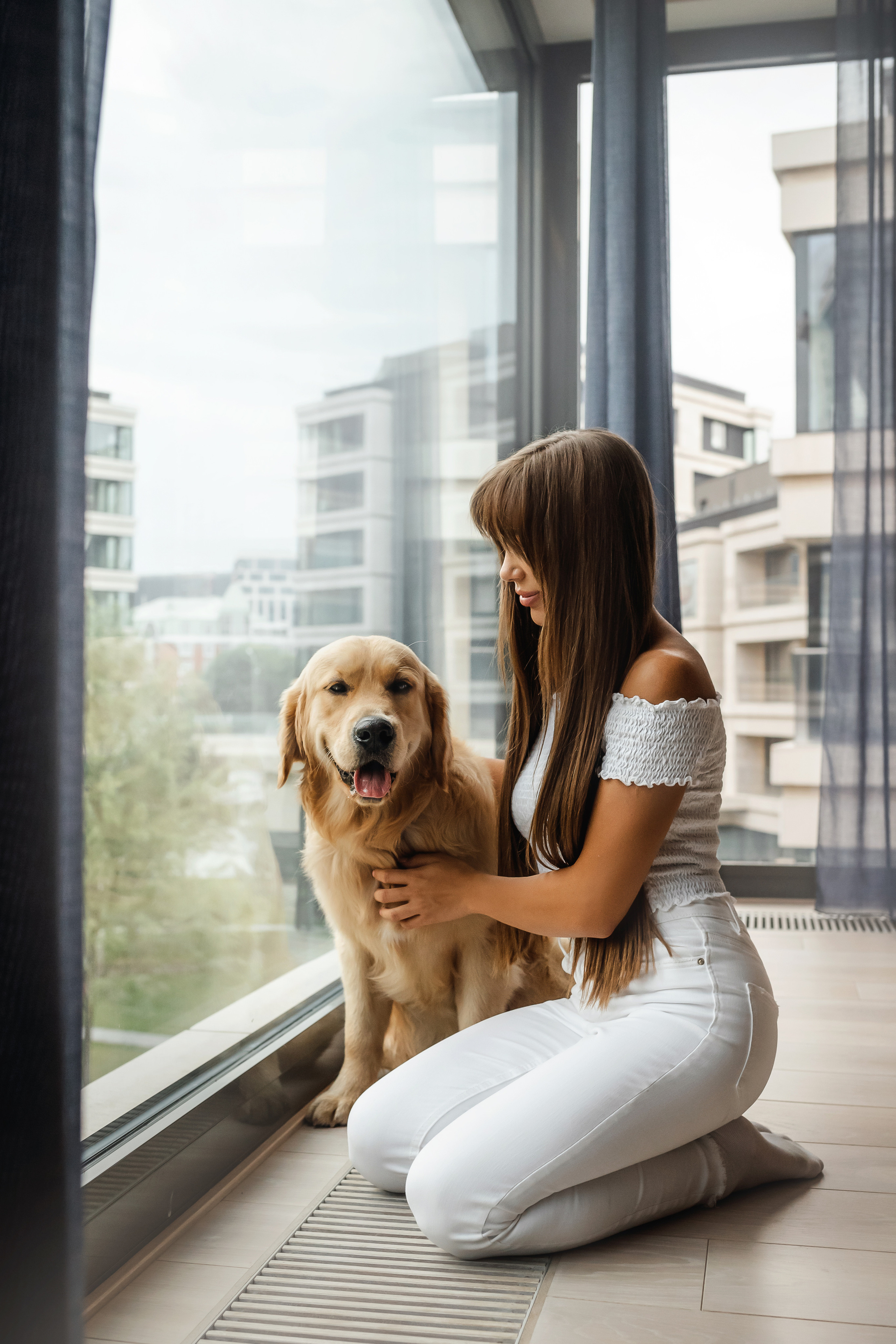 Фотосессия с щенком золотистого ретривера
