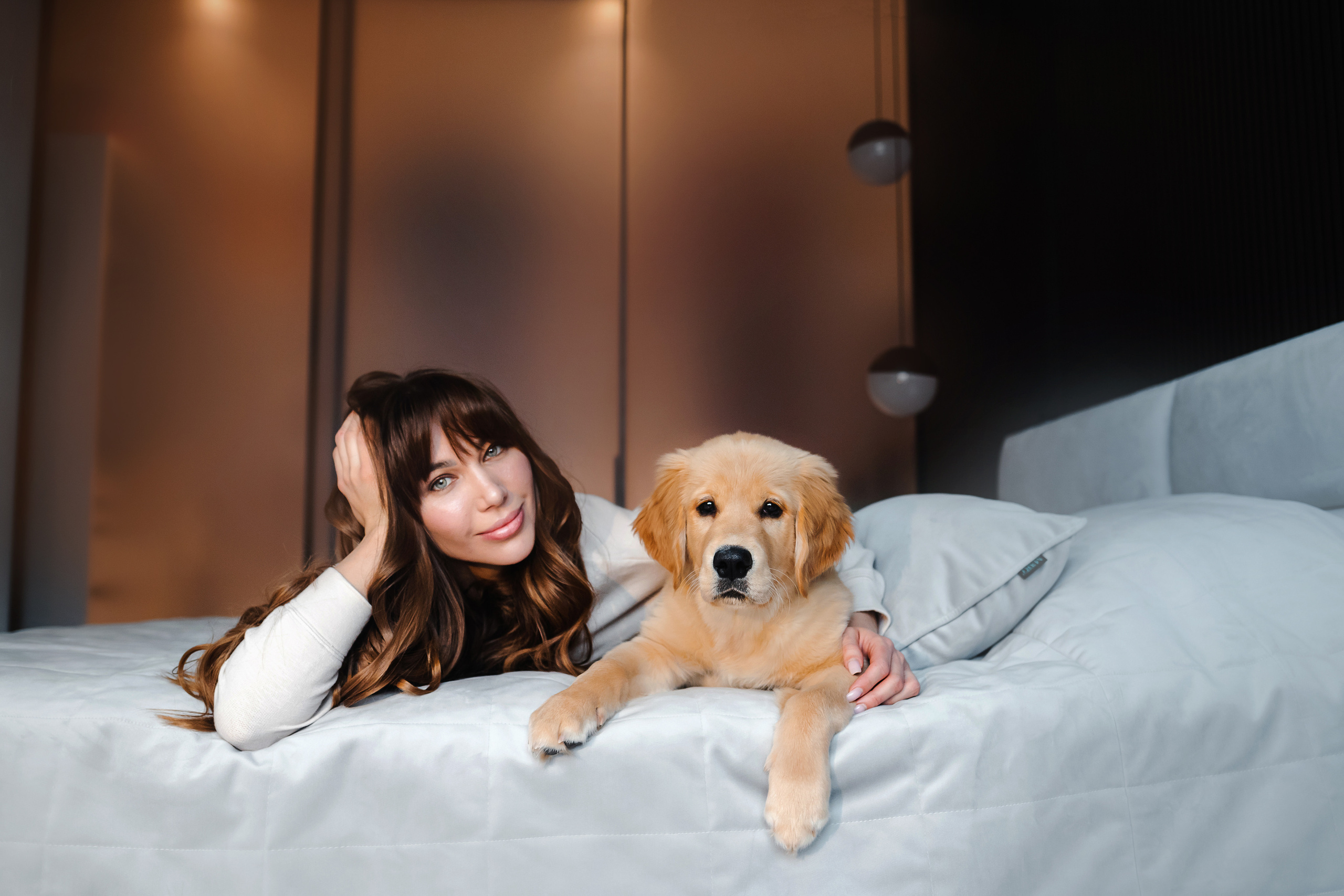 домашняя фотосессия с щенком