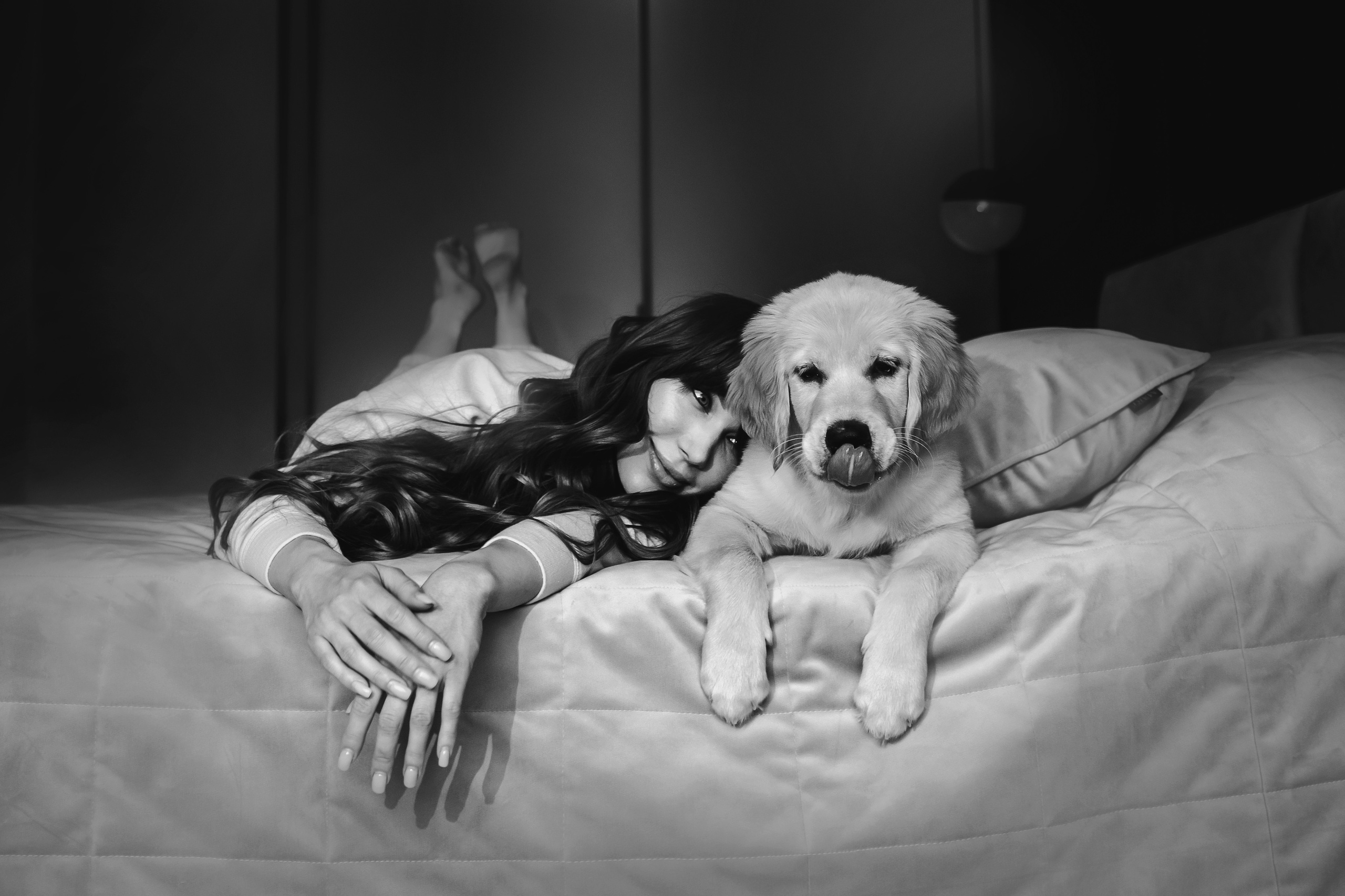 домашняя фотосессия с щенком