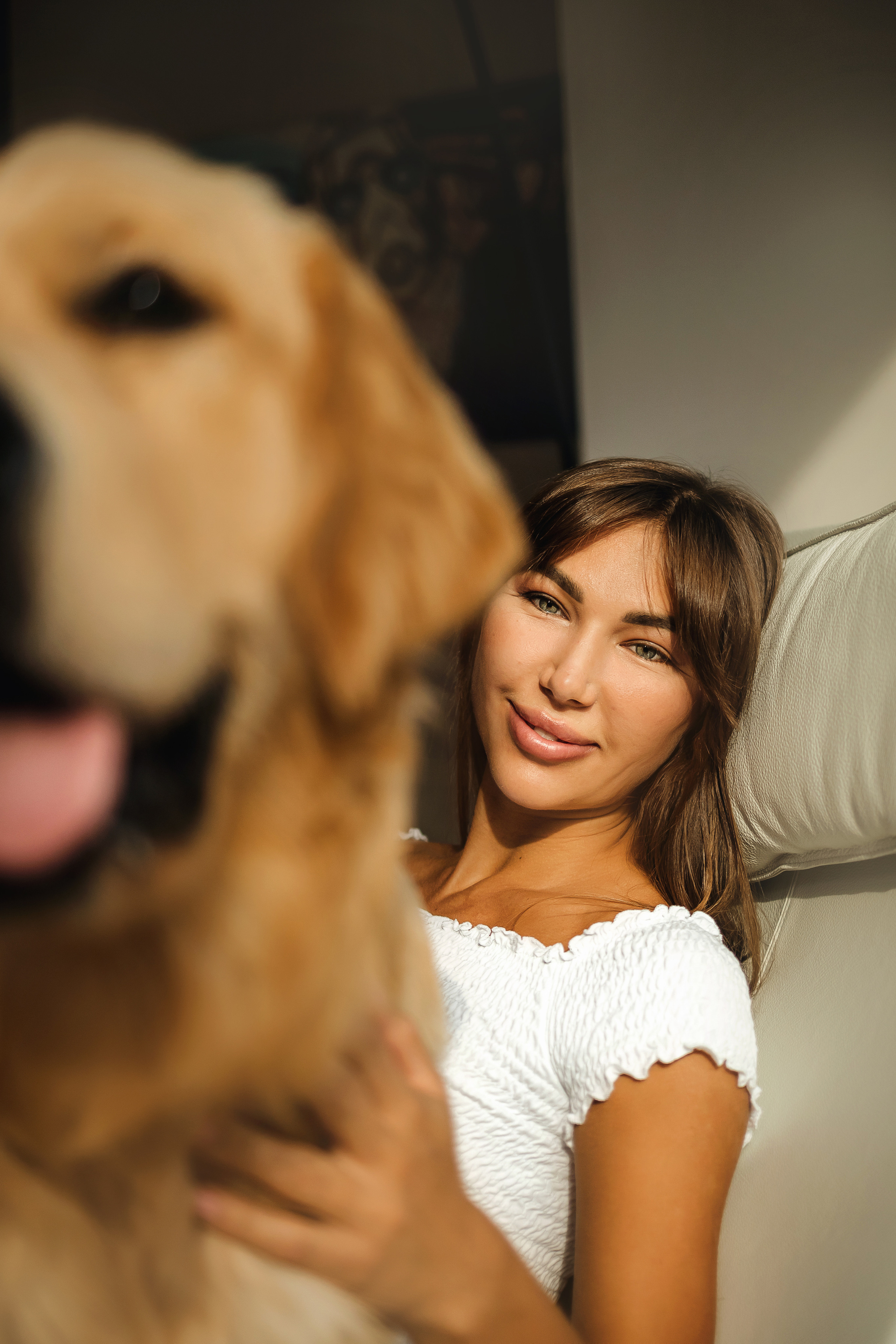 Фотосессия с щенком золотистого ретривера