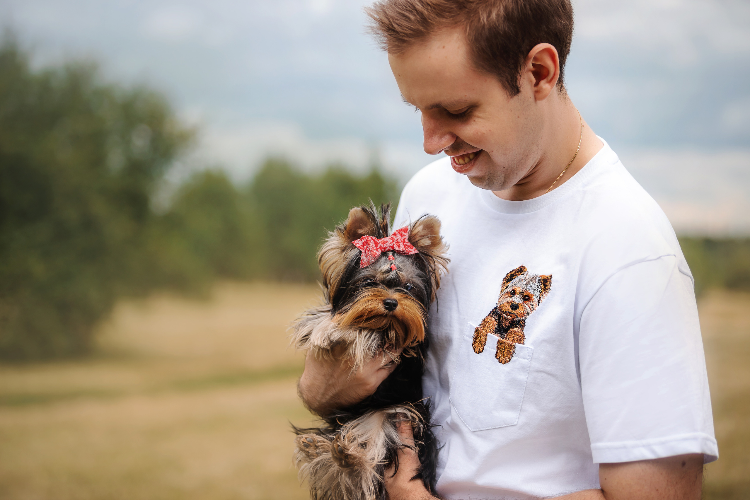 Фотосессия йорка Юли и ее семья