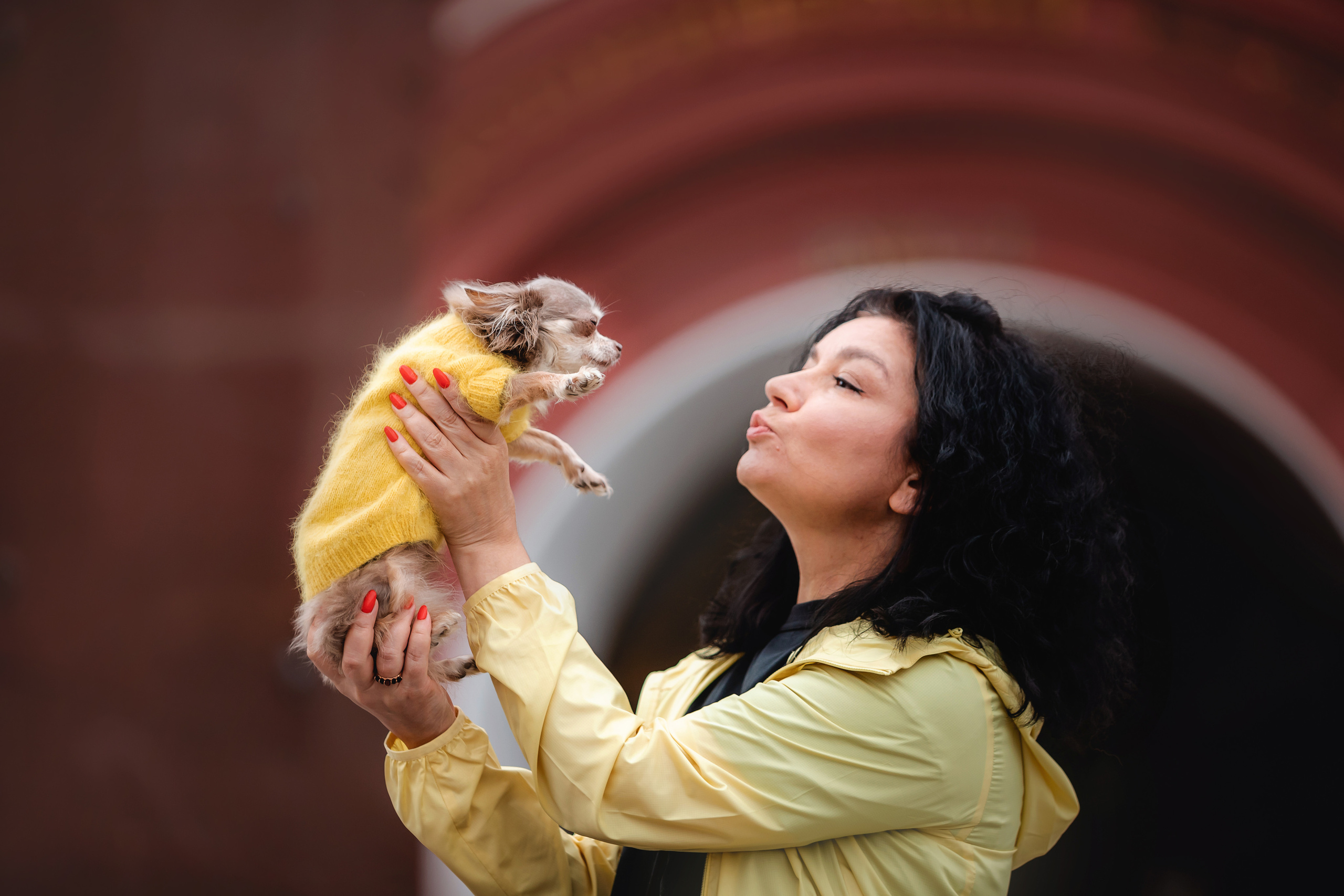 Фотосессия с чихуахуа в центре Москвы