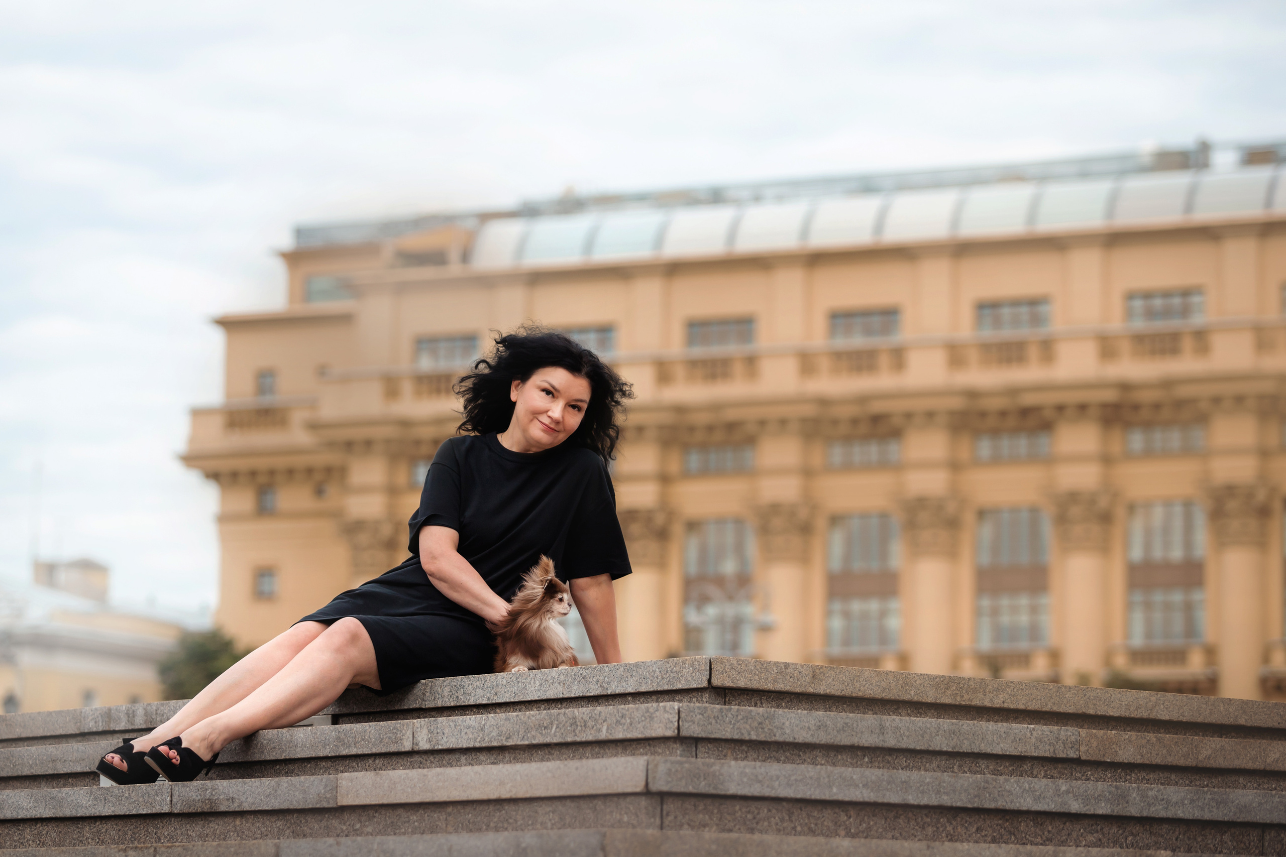 Фотосессия с чихуахуа в центре Москвы