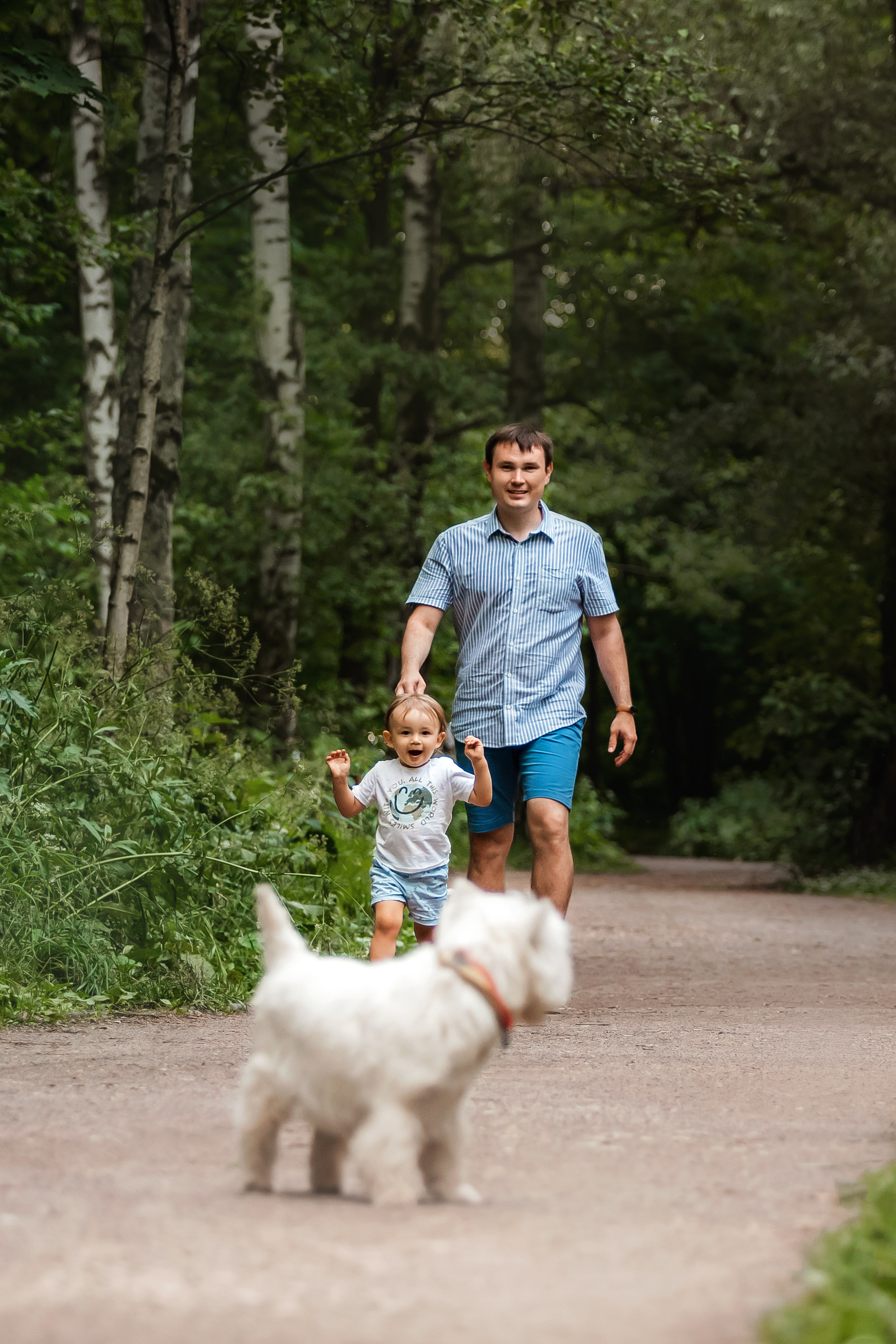 Перся и его семья в Ботаническом лесу