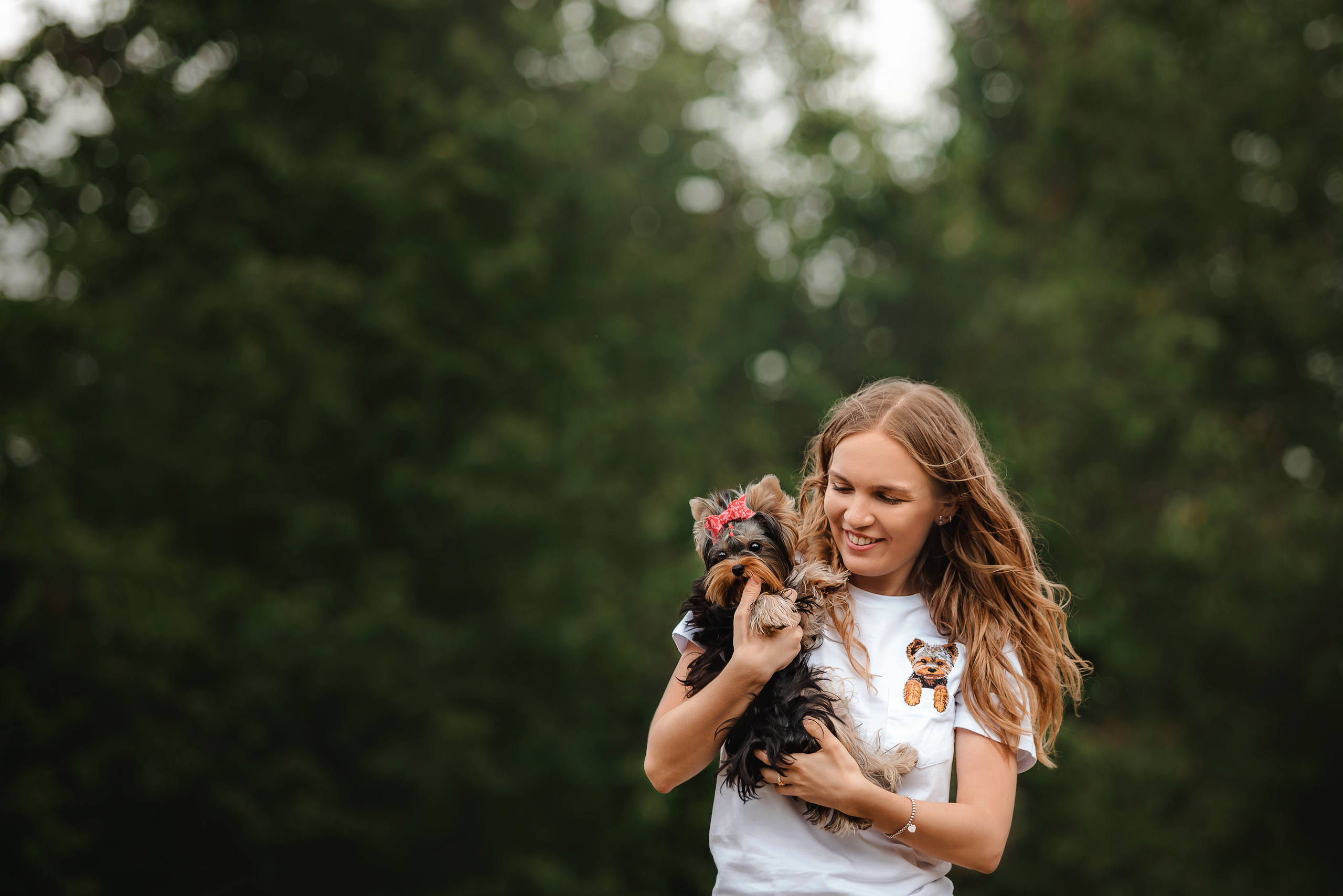 Фотосессия йорка Юли и ее семья